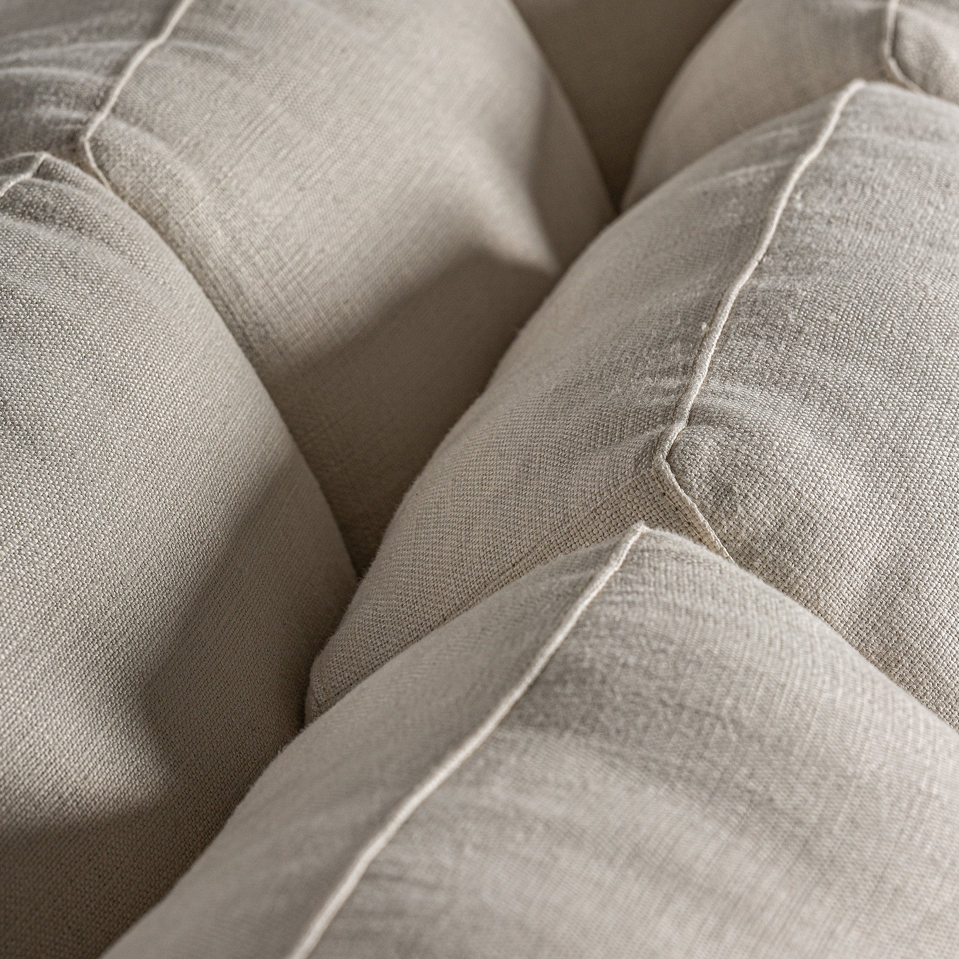 Kemence Contemporary Cream Sofa - Detachable Polyester & Pine