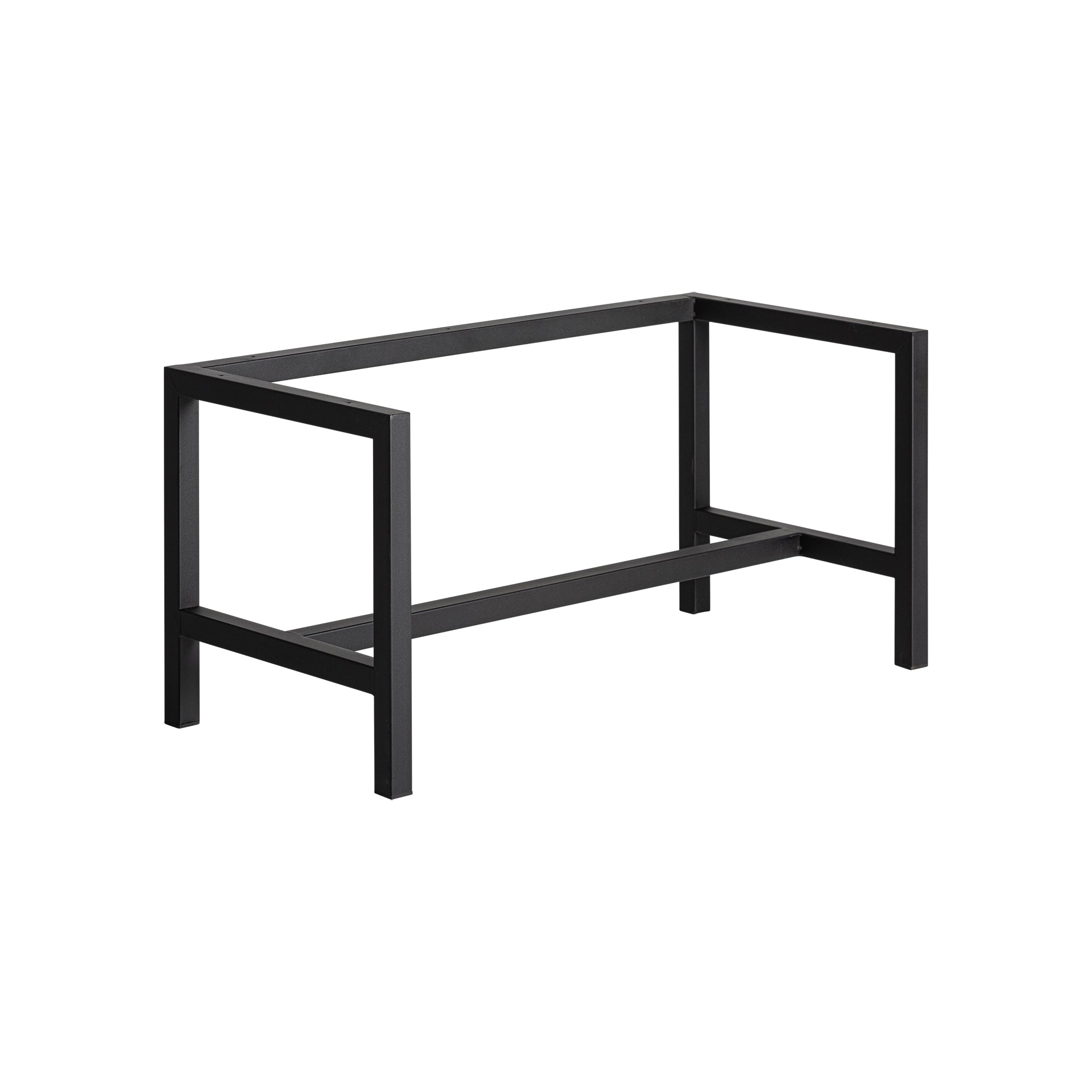 Bern Industrial Black Iron Cabinet Base - Modern Storage