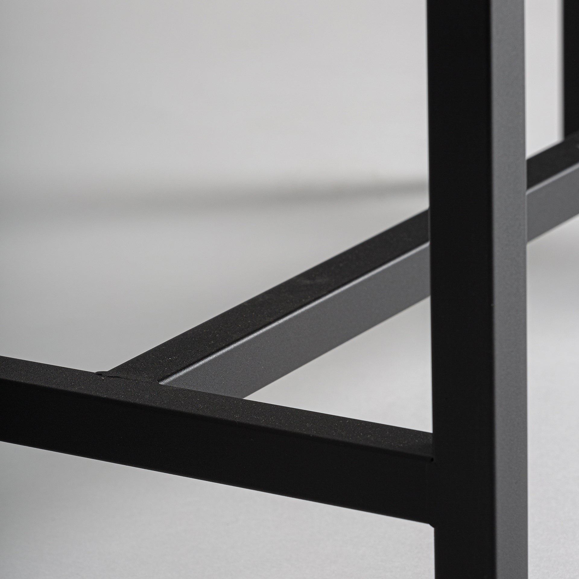 Bern Industrial Black Iron Cabinet Base - Modern Storage
