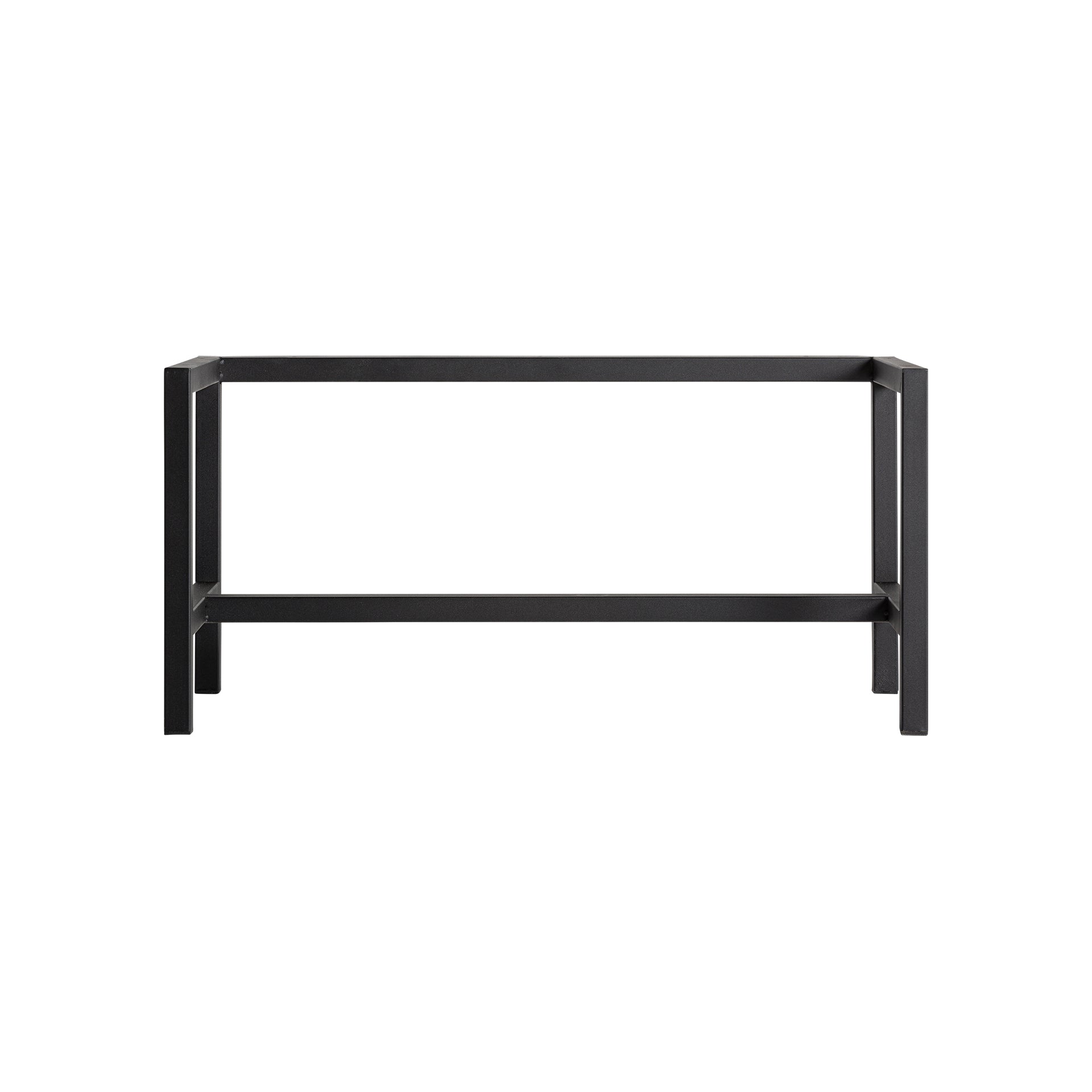 Bern Industrial Black Iron Cabinet Base - Modern Storage