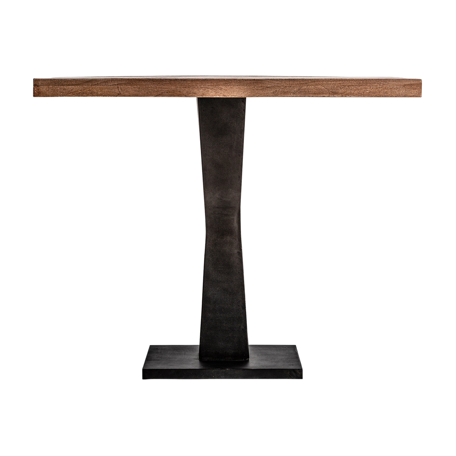Bugle Industrial Bar Table – Mango Wood & Iron