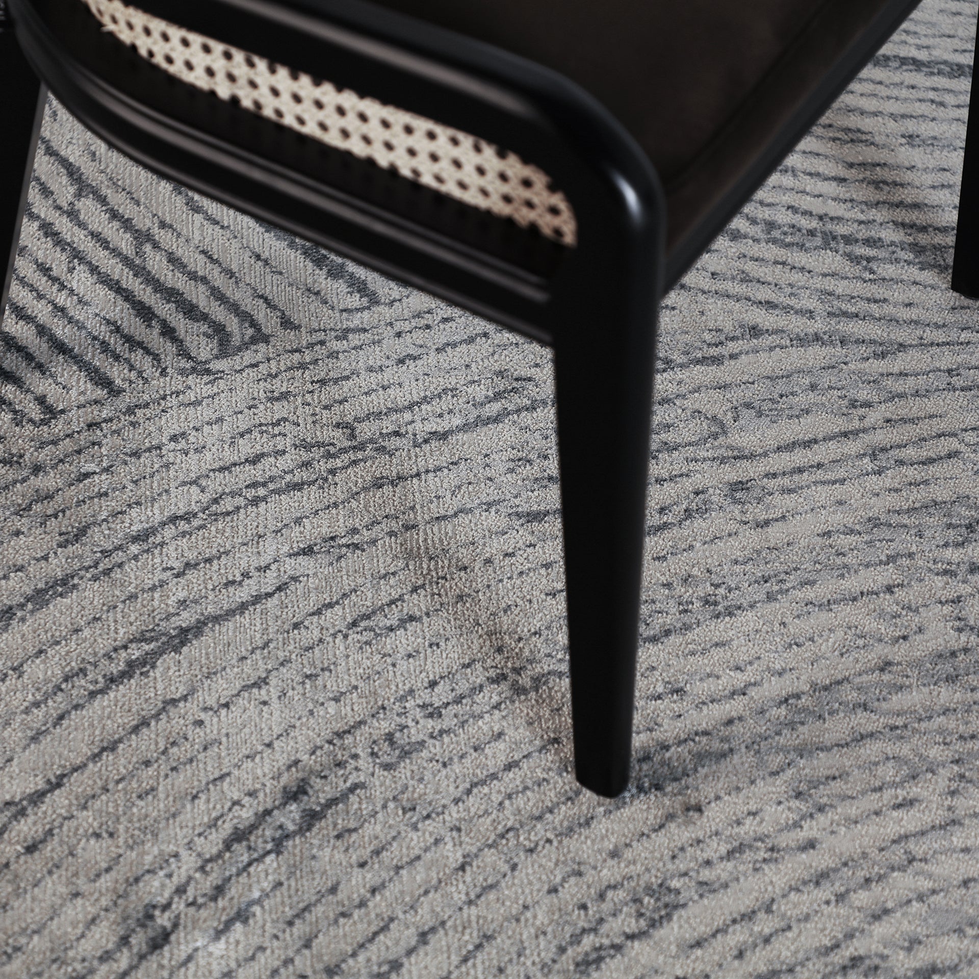 Havskust Colonial Viscose Carpet - Blue Tones Handcrafted Rug