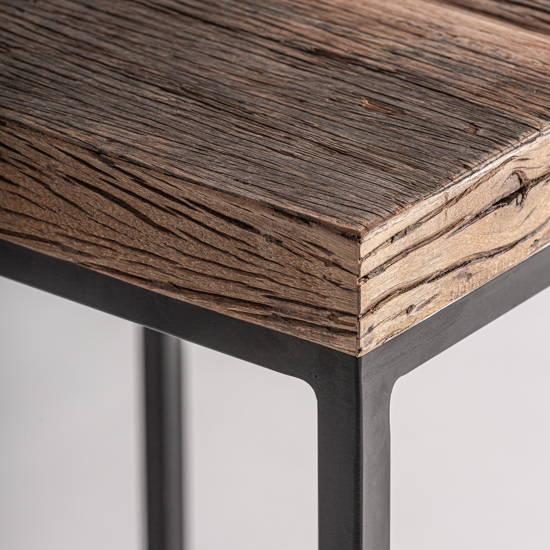 Walding Industrial Coffee Table - Reclaimed Wood & Iron