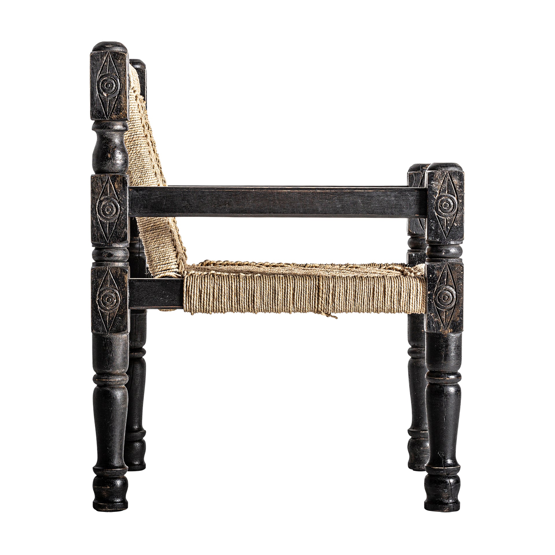 Backlyn Reclaimed Wood & Rope Armchair
