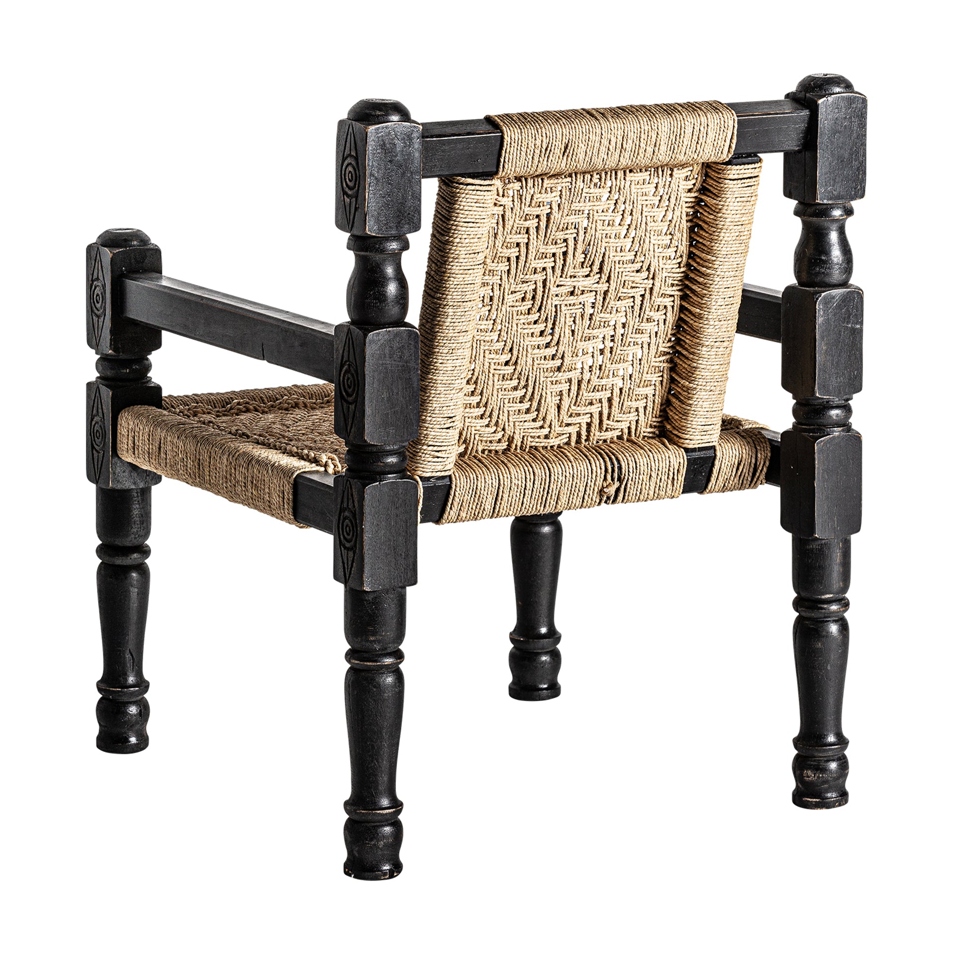 Backlyn Reclaimed Wood & Rope Armchair