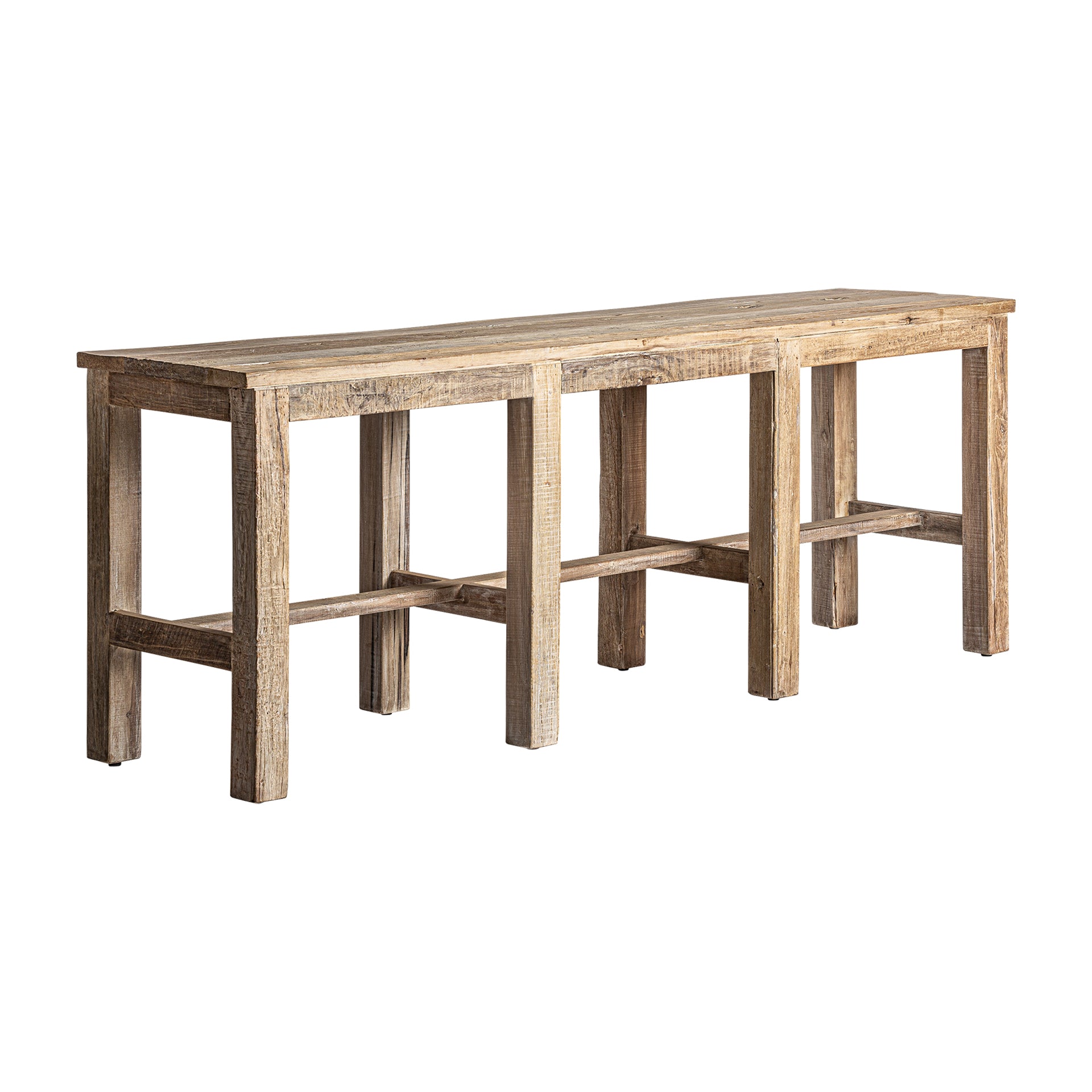 Carrik Reclaimed Wood Console Table - Colonial Style
