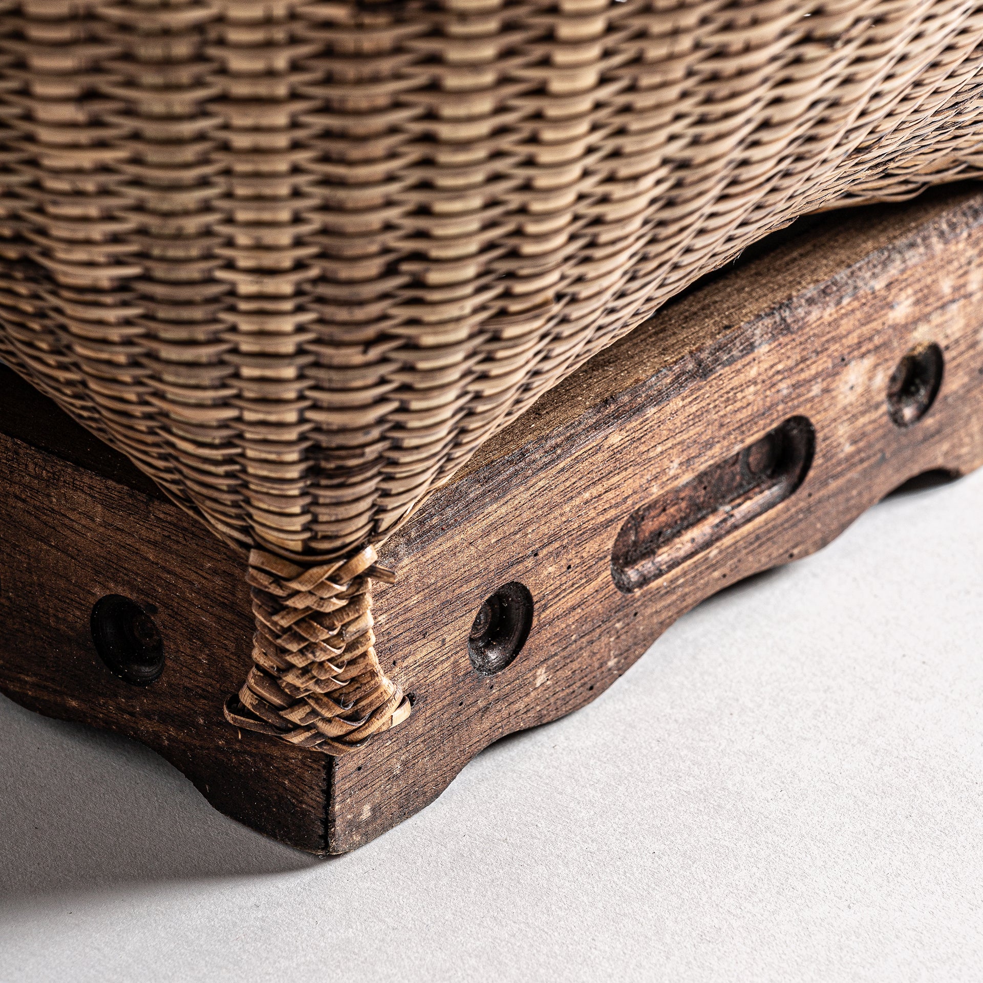 KALID Rattan Clothes Basket - Boho Brown Storage