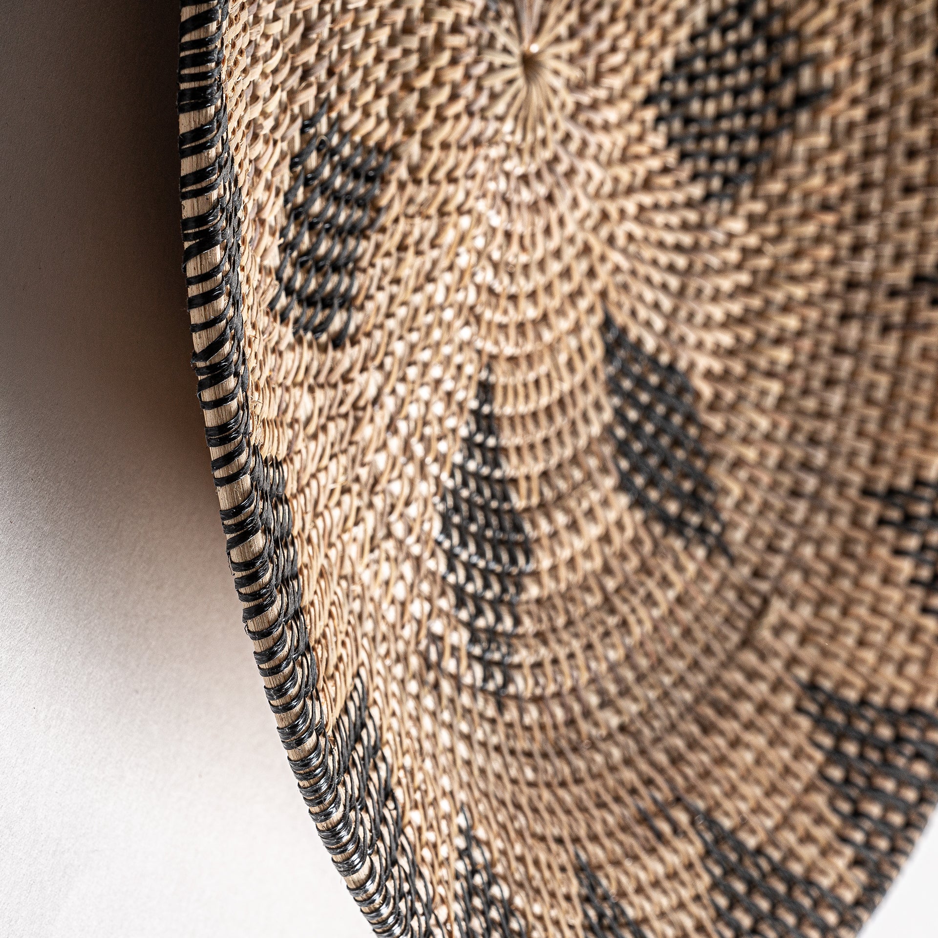 Handwoven Rattan Decorative Dish - Boho Style