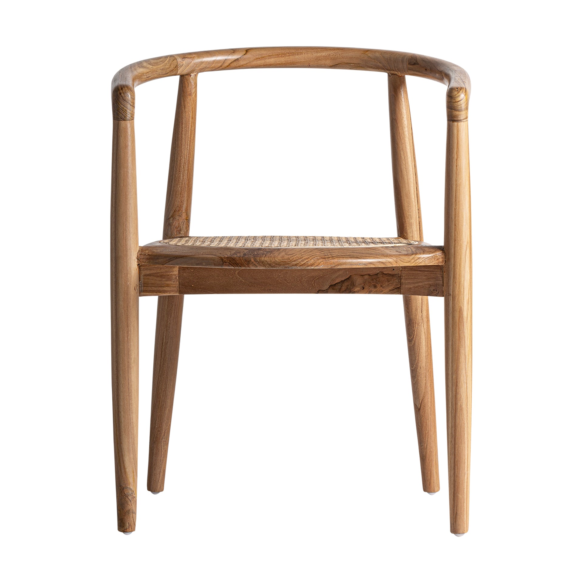 Tostily Contemporary Teak & Rattan Chair