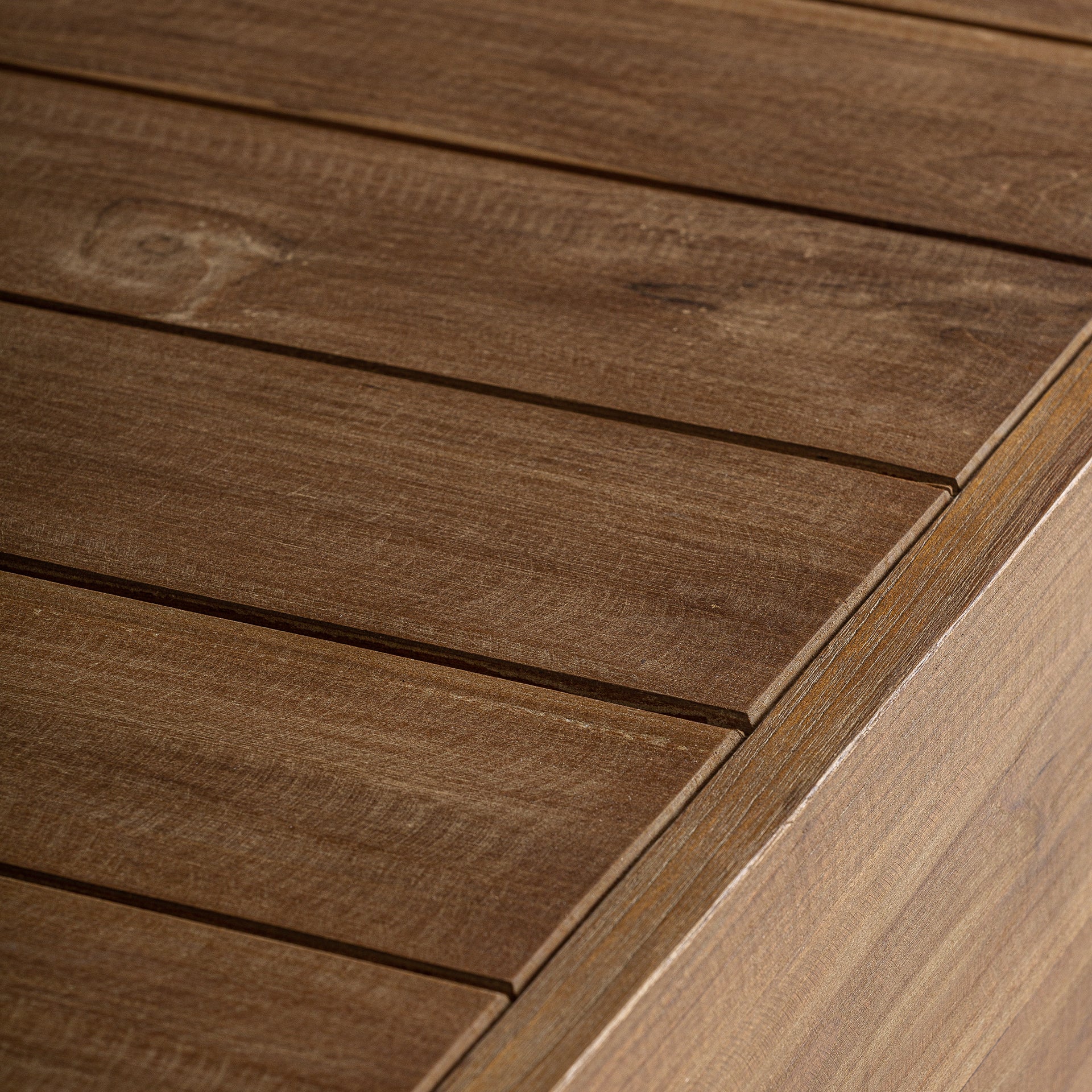 Trena Coffee Table – Reclaimed Railway Wood, Natural Boho Finish