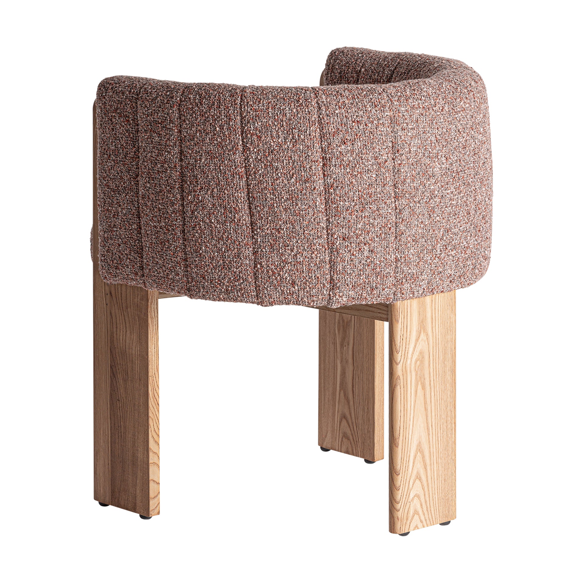 CLUNY Art Deco Chair - Oak Wood & Polyester Upholstery