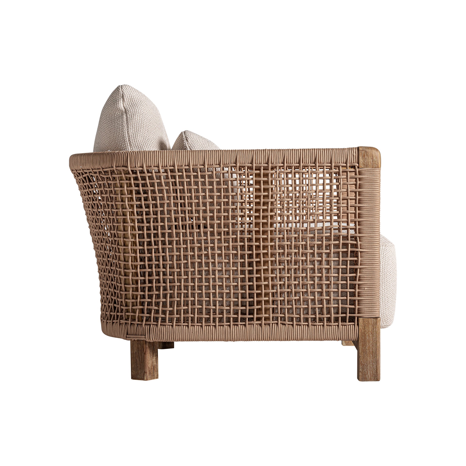 Boho Armchair – Railway Wood & Recycled Polypropylene