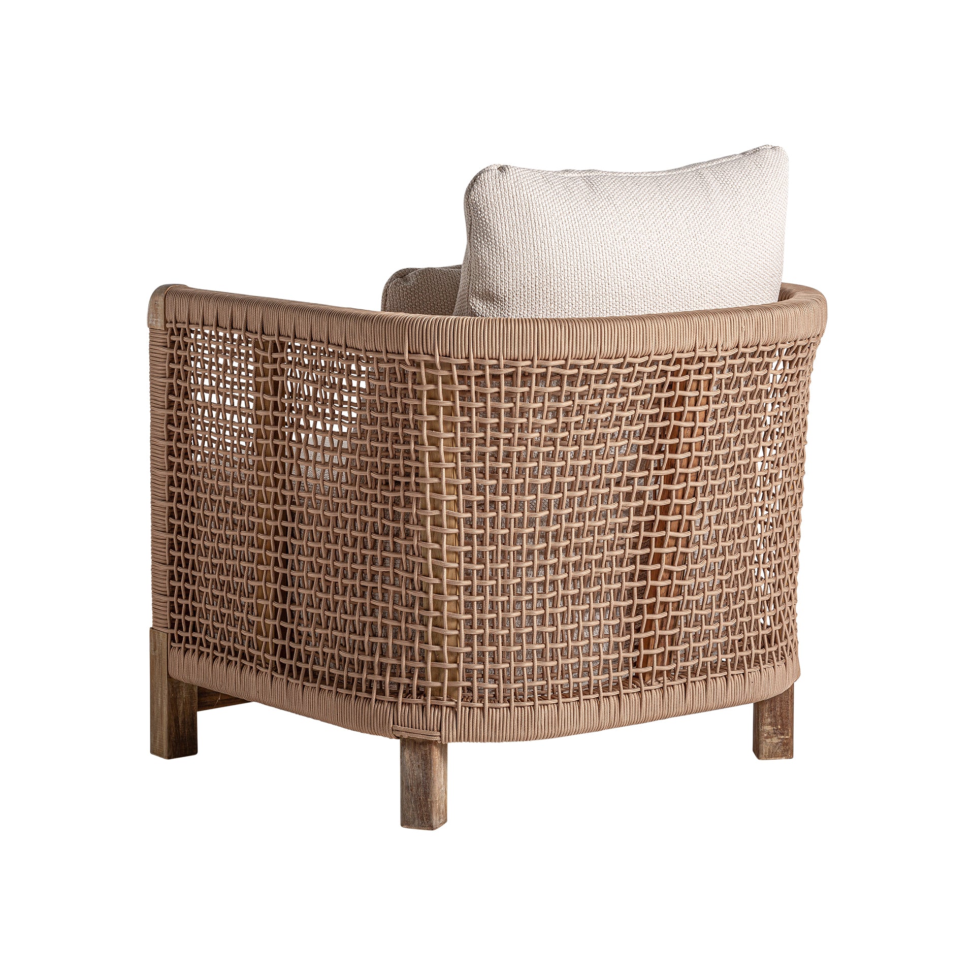 Boho Armchair – Railway Wood & Recycled Polypropylene