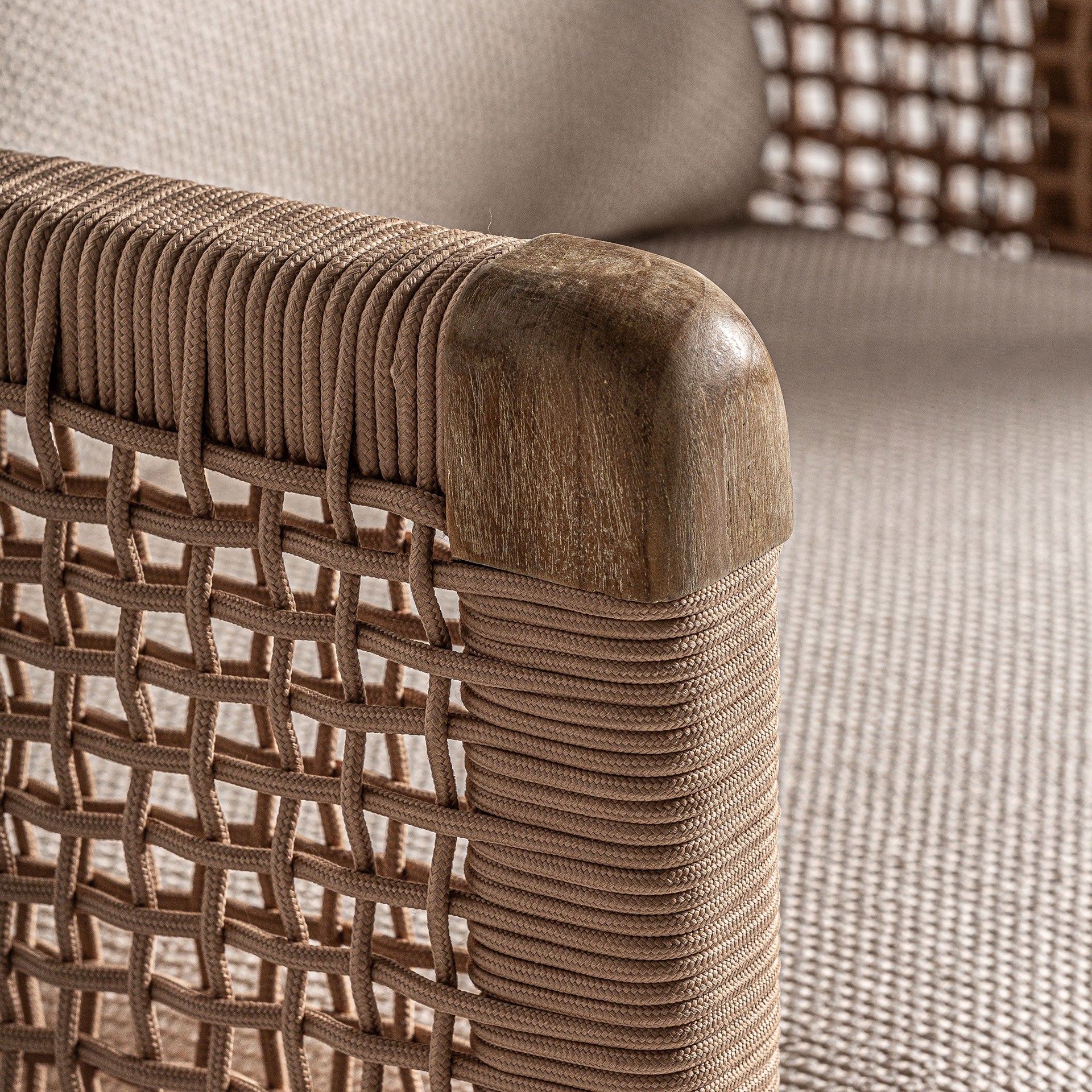 Boho Armchair – Railway Wood & Recycled Polypropylene
