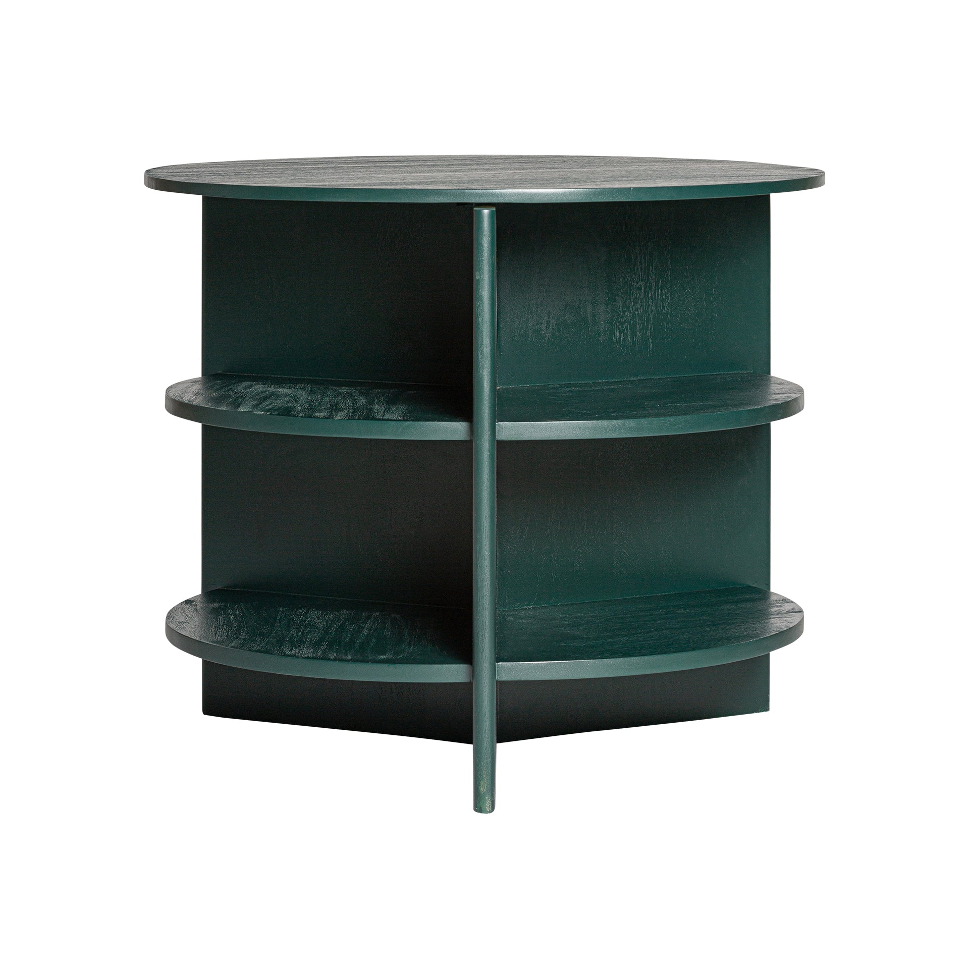 Nara Contemporary Side Table - Mango Wood Green