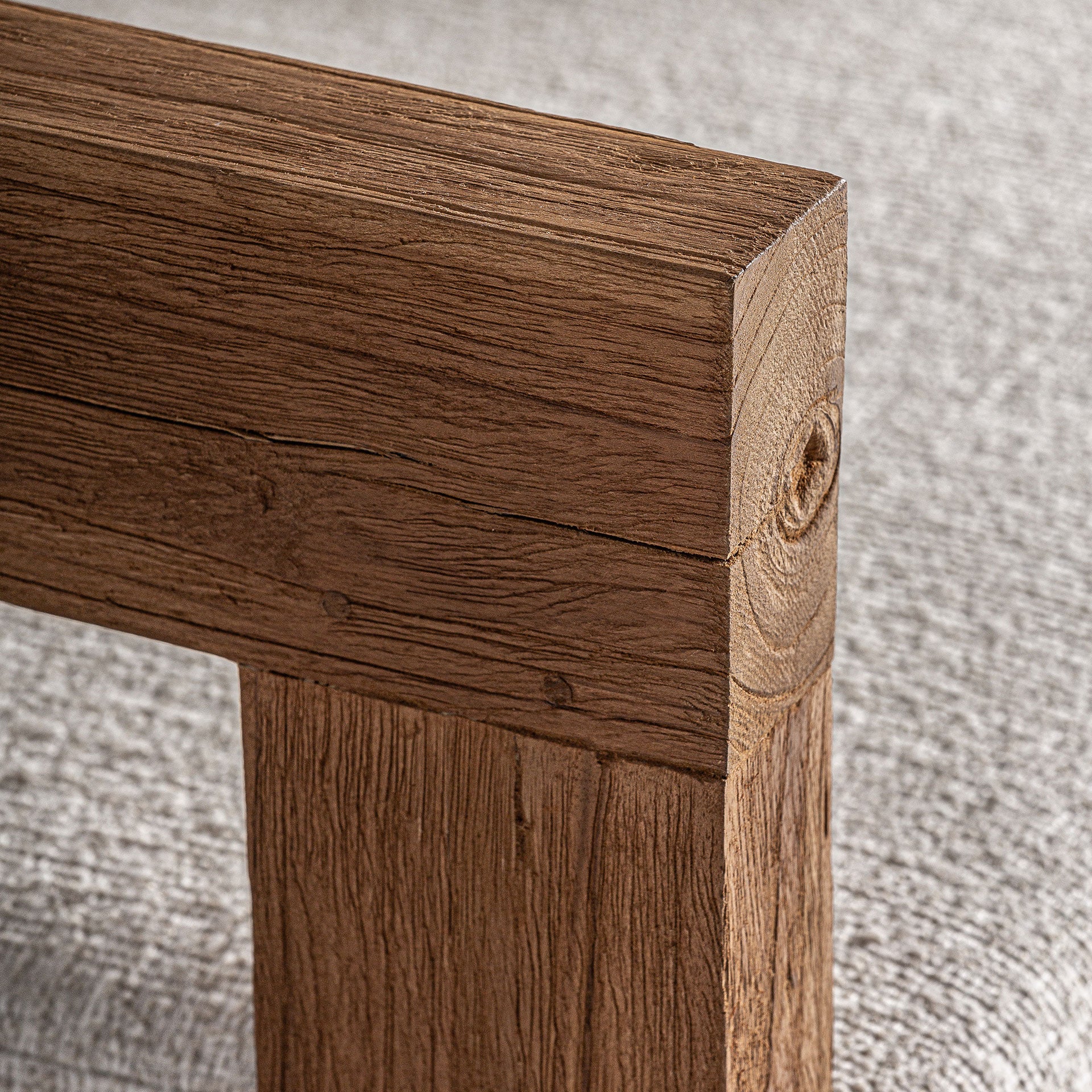 Testa Colonial Sofa - Railway Wood & Recycled Polypropylene Brown