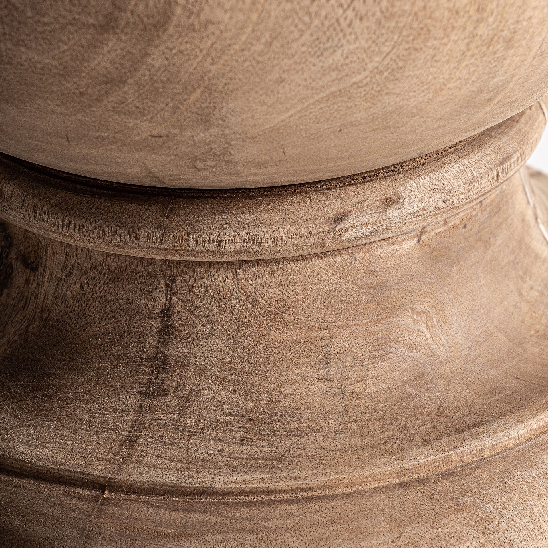 Mango Wood & Jute Table Lamp