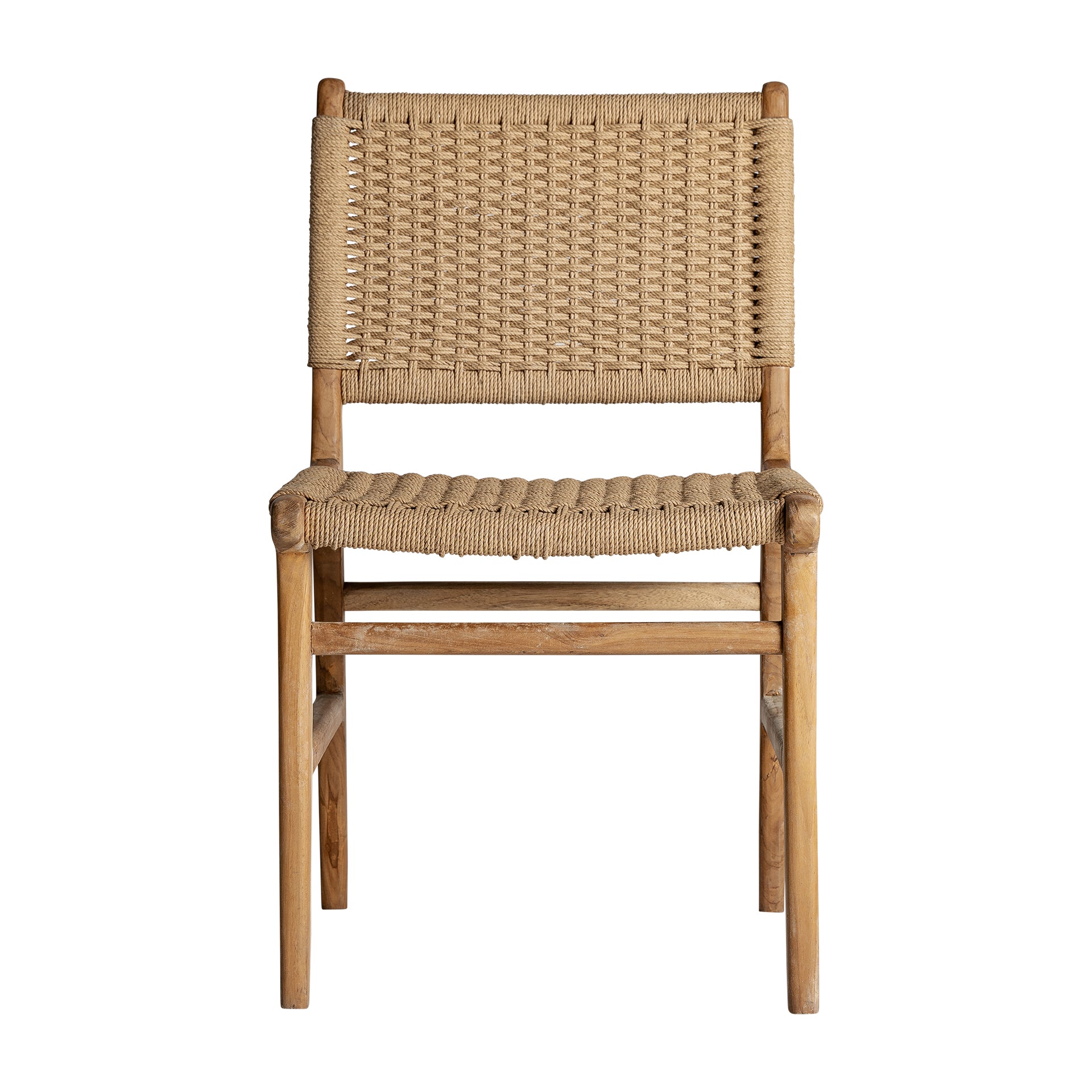 VADUZ Colonial Teak Chair - Natural Fiber Seat