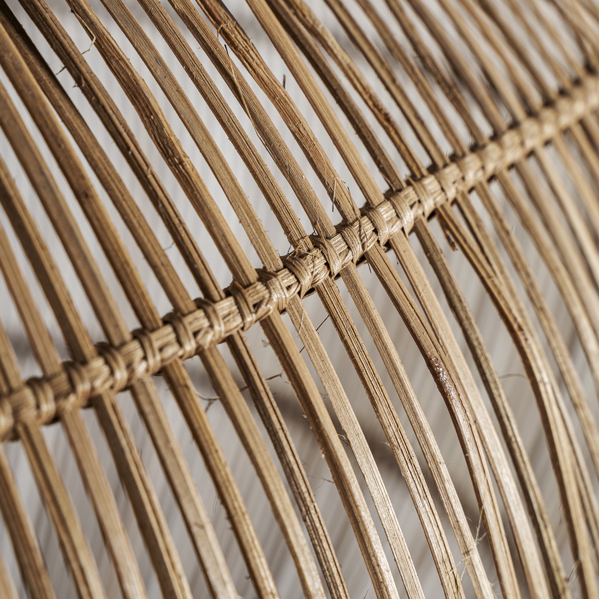 KOBA Bamboo Ceiling Lamp - Boho Light Brown Pendant