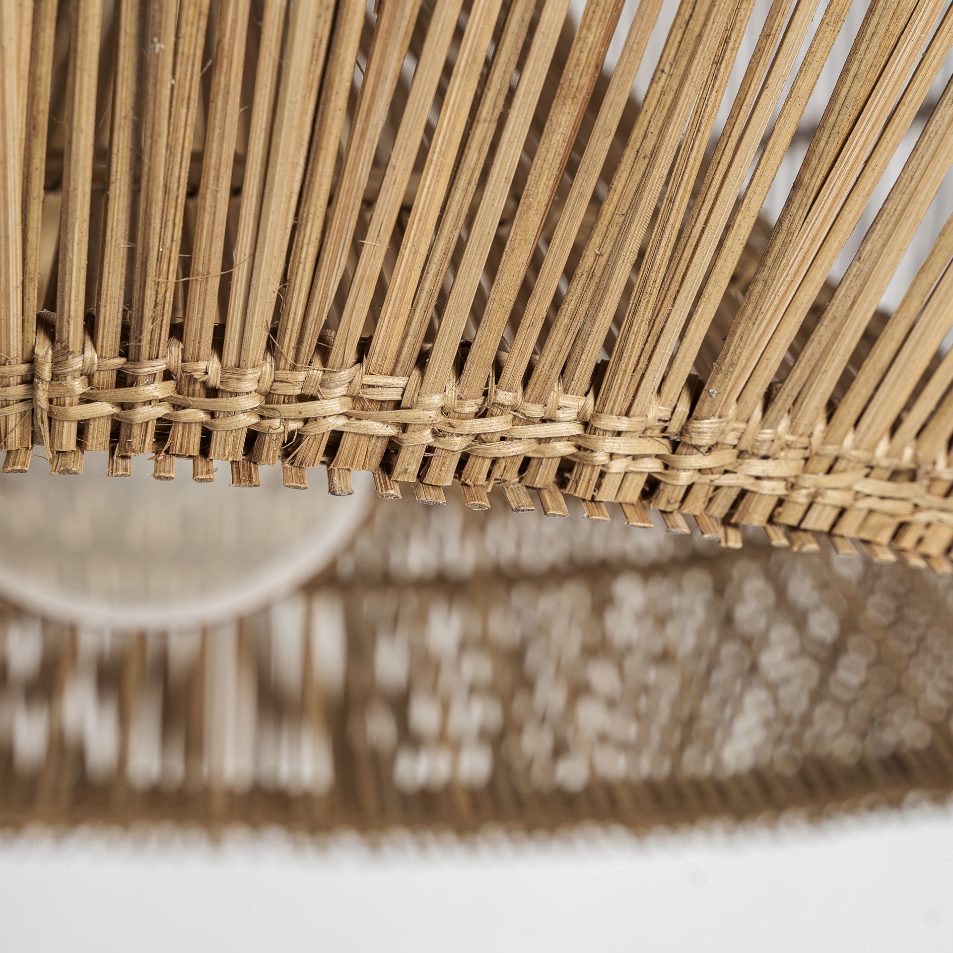 KOBA Bamboo Ceiling Lamp - Boho Light Brown Pendant