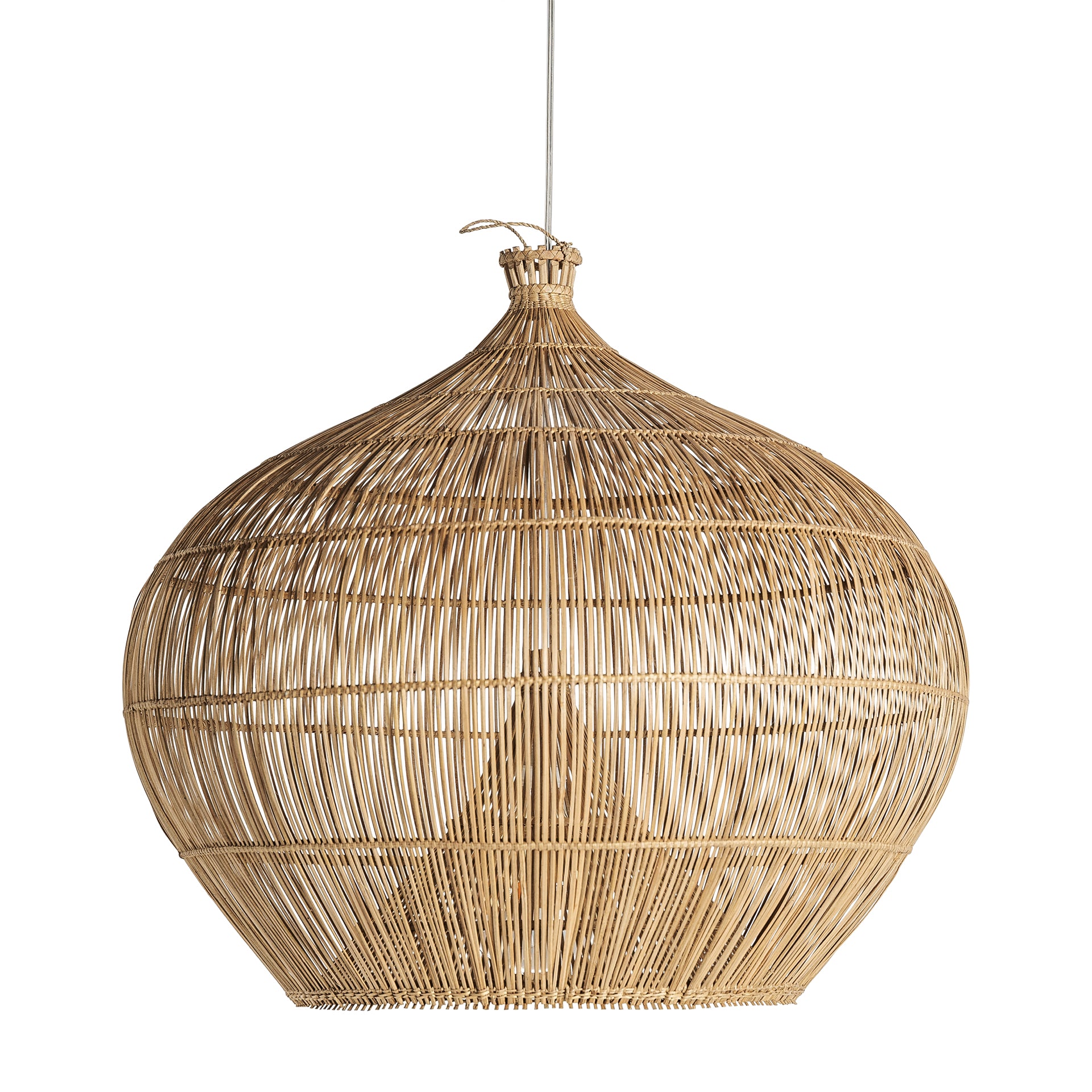 KOBA Bamboo Ceiling Lamp - Boho Light Brown Pendant