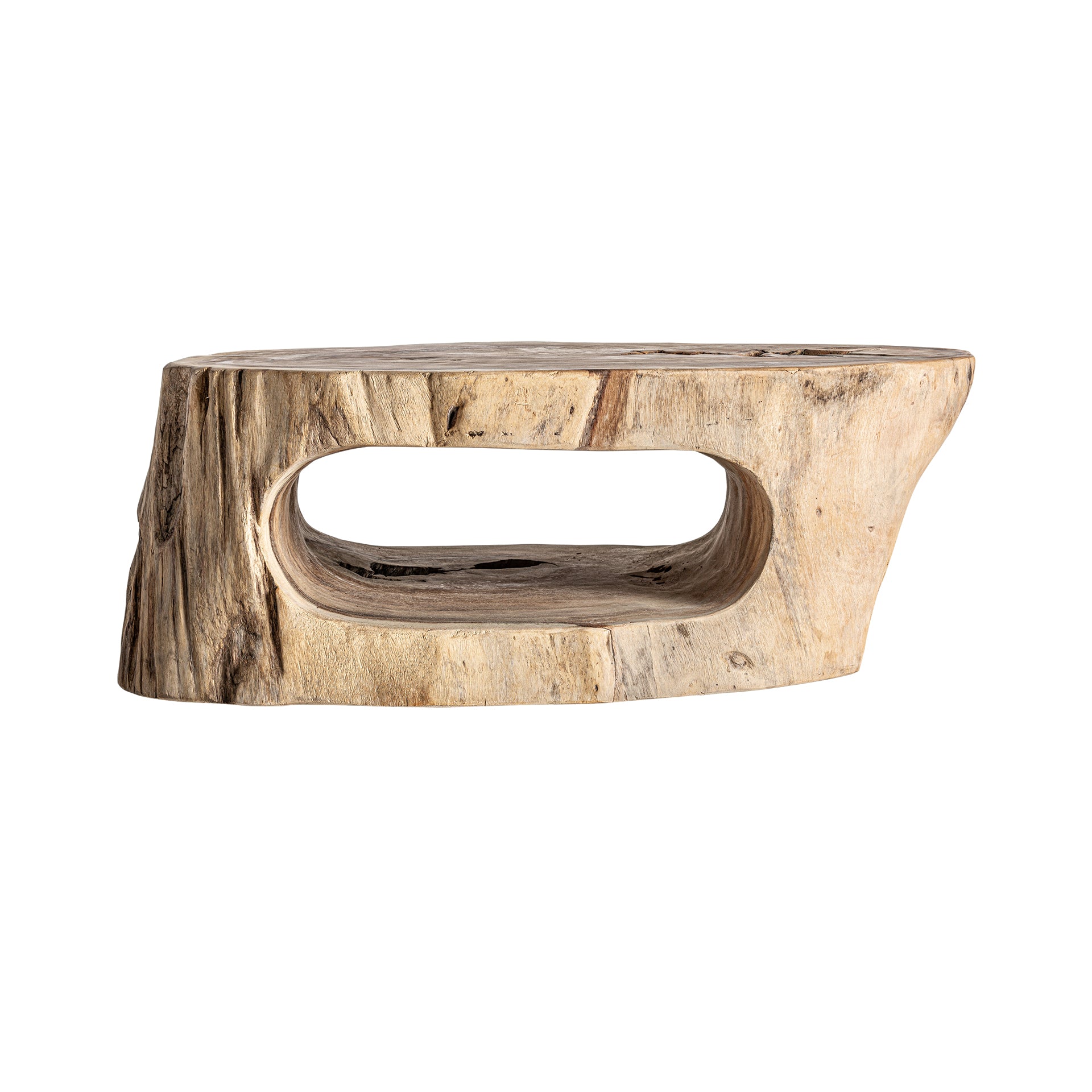 KHALED Suar Wood Coffee Table - Natural Brown Ethnic Design
