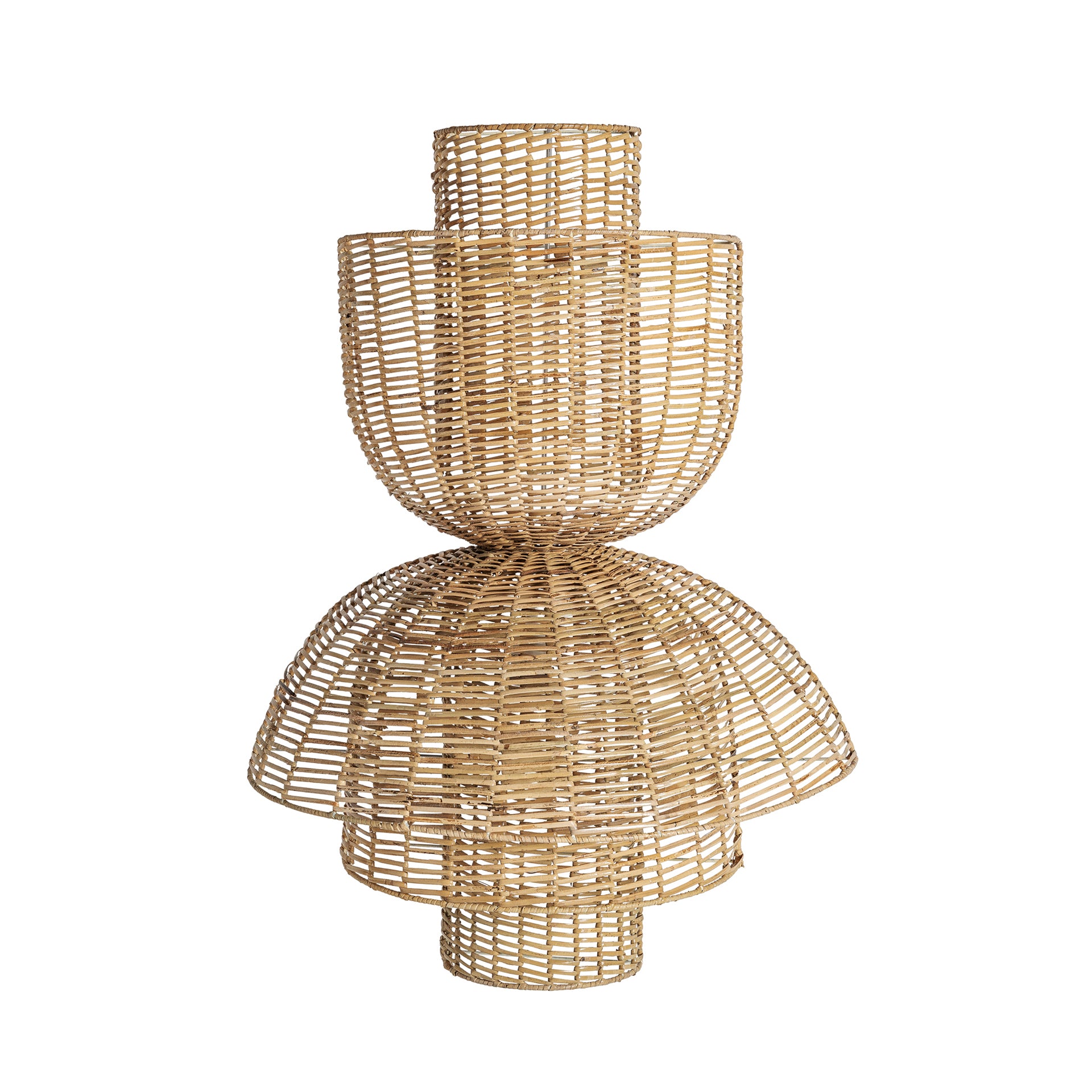 Plissé Rattan Wall Lamp - Nordic Style Lighting