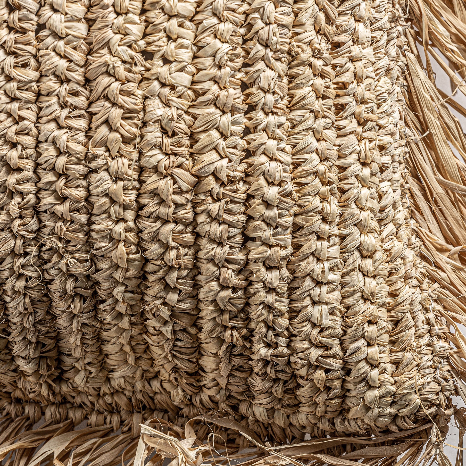 IGOTZ Boho Cushion - Natural Fiber & Polyester Blend in Beige