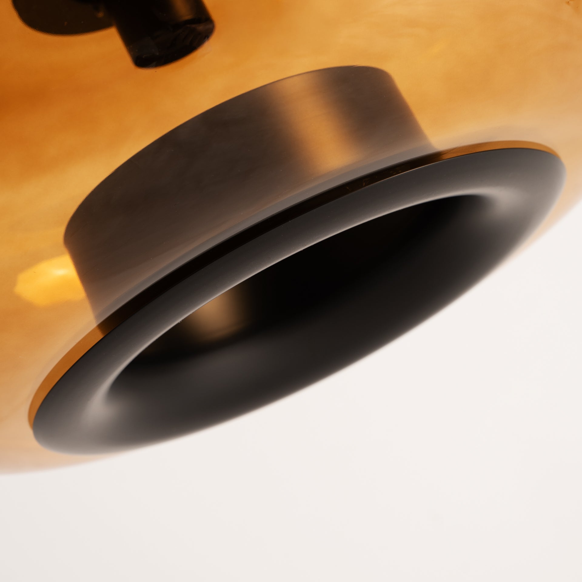 Solaris Amber Crystal Ceiling Lamp - Contemporary Lighting Fixture