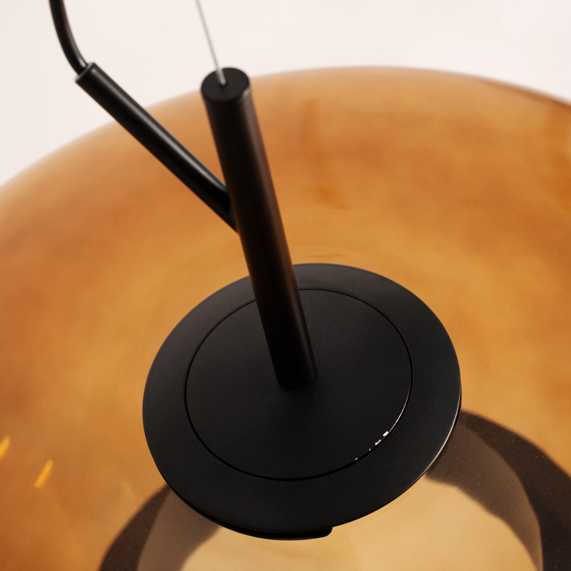 Solaris Amber Crystal Ceiling Lamp - Contemporary Lighting Fixture