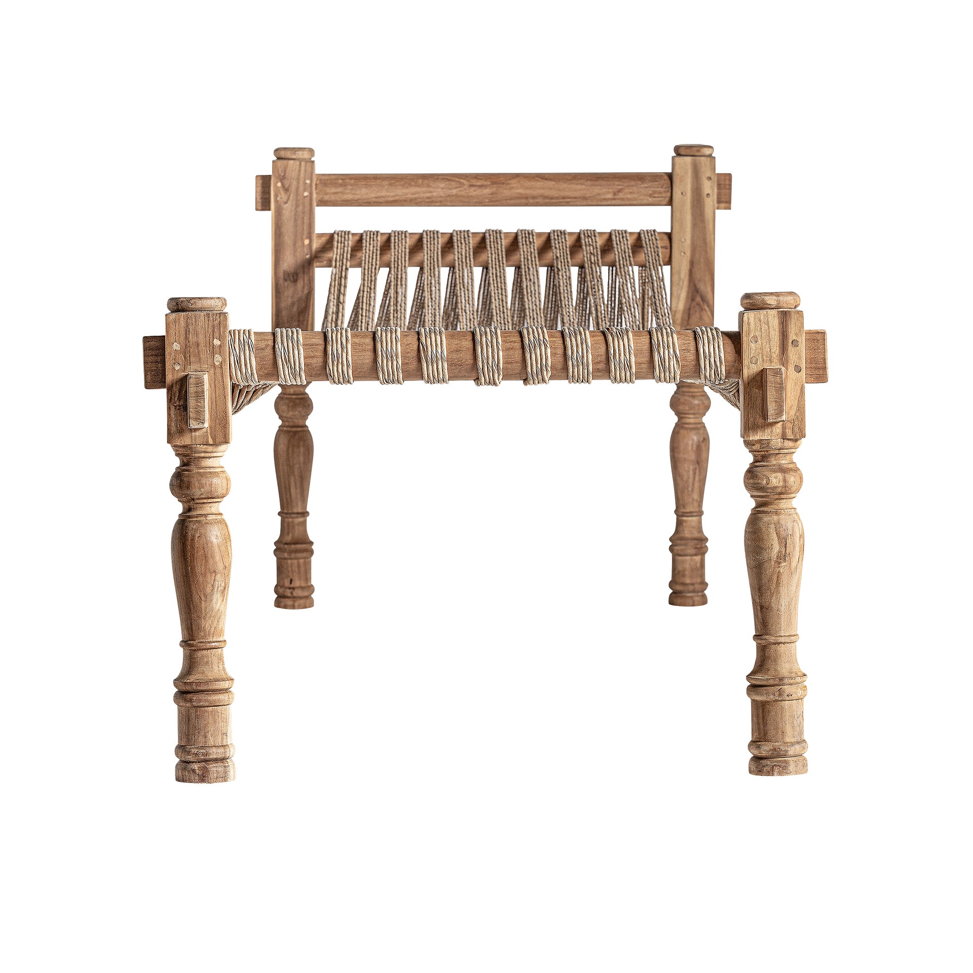 BELLEY Teak Deck Chair - Boho Style Outdoor Lounge Chair