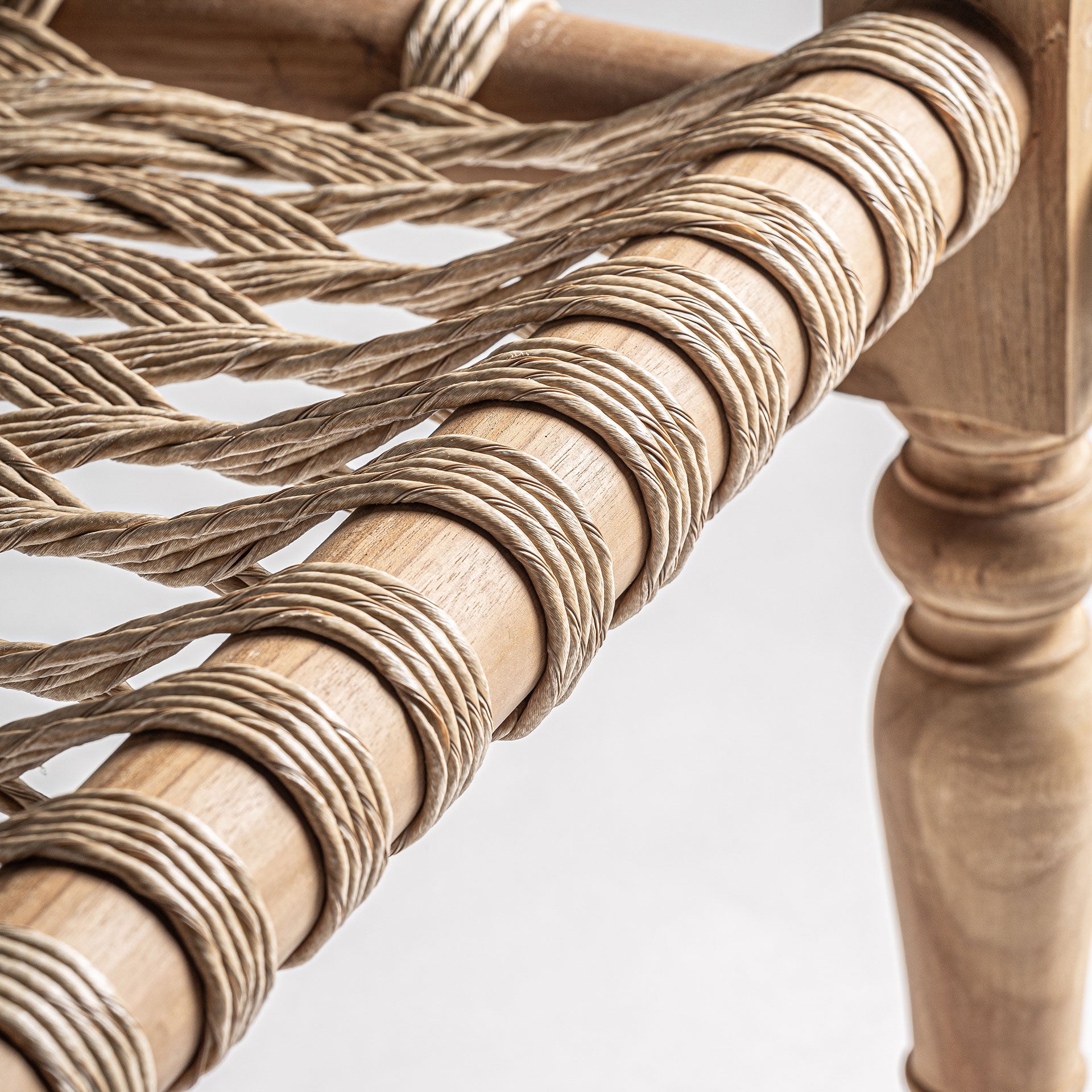 BELLEY Teak Deck Chair - Boho Style Outdoor Lounge Chair