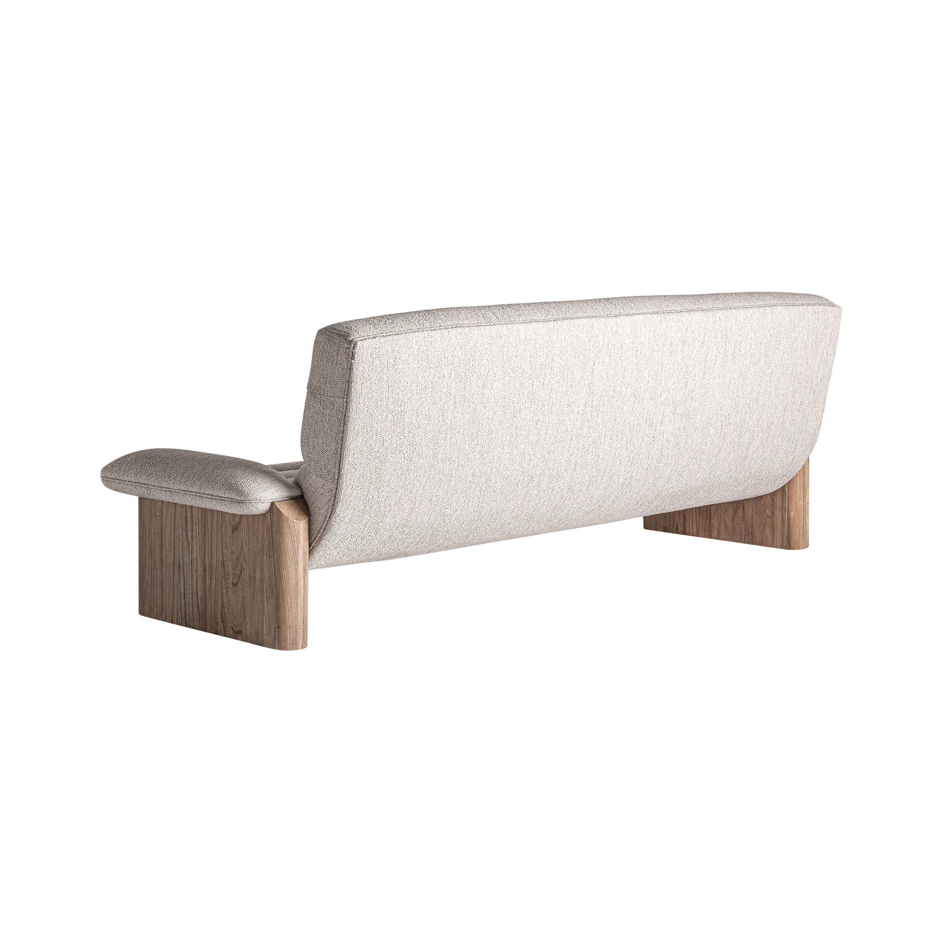 Jacquard Contemporary Sofa in Oak & Beige