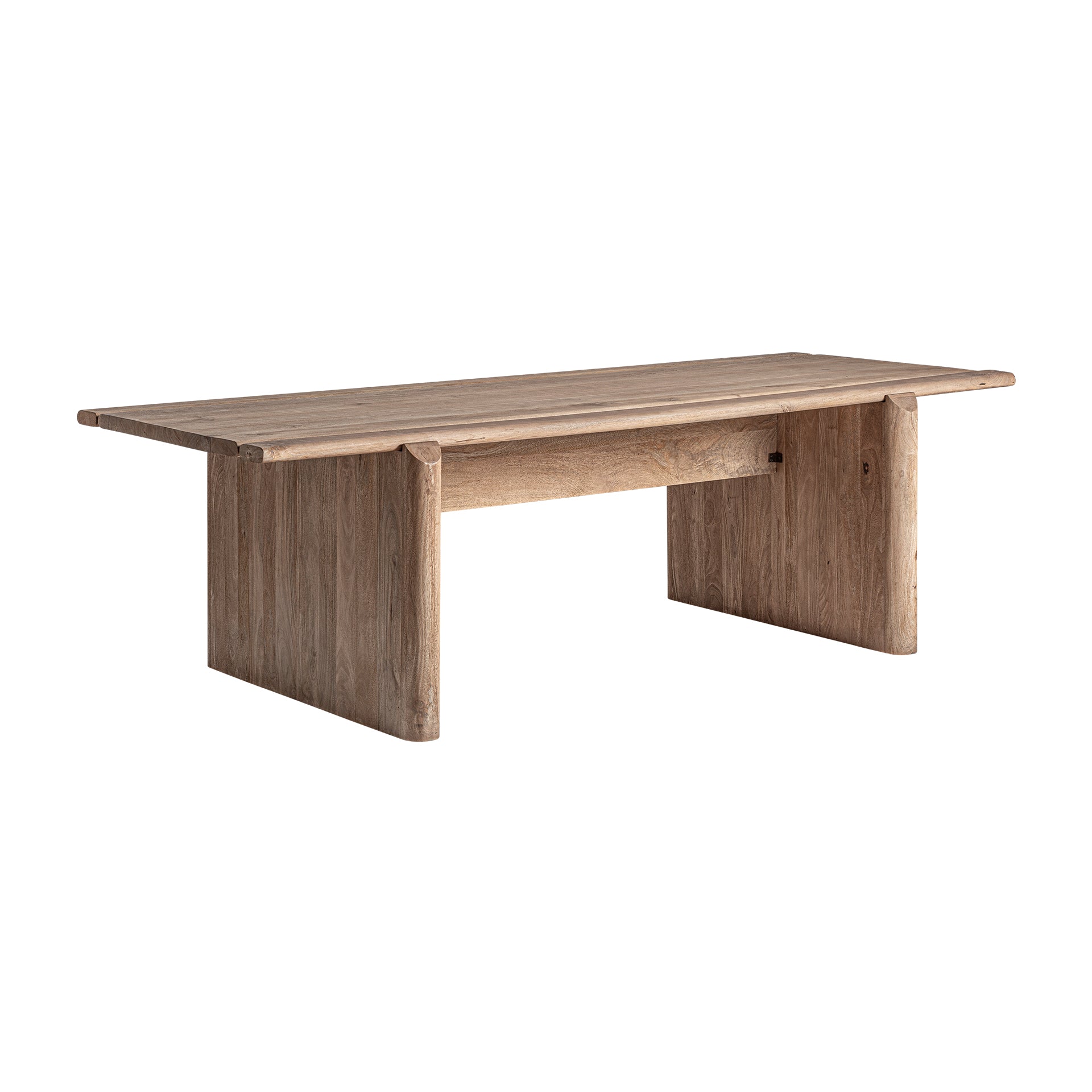Jacquard Mango Wood Dining Table - Contemporary Light Brown