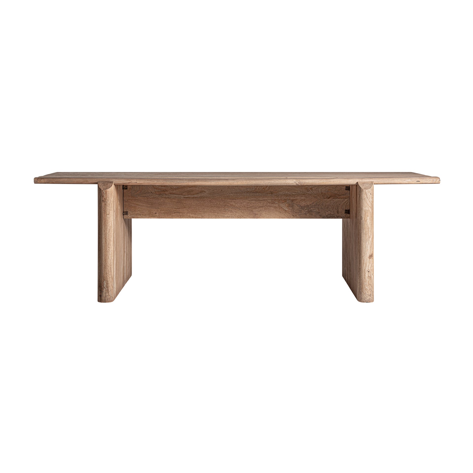 Jacquard Mango Wood Dining Table - Contemporary Light Brown