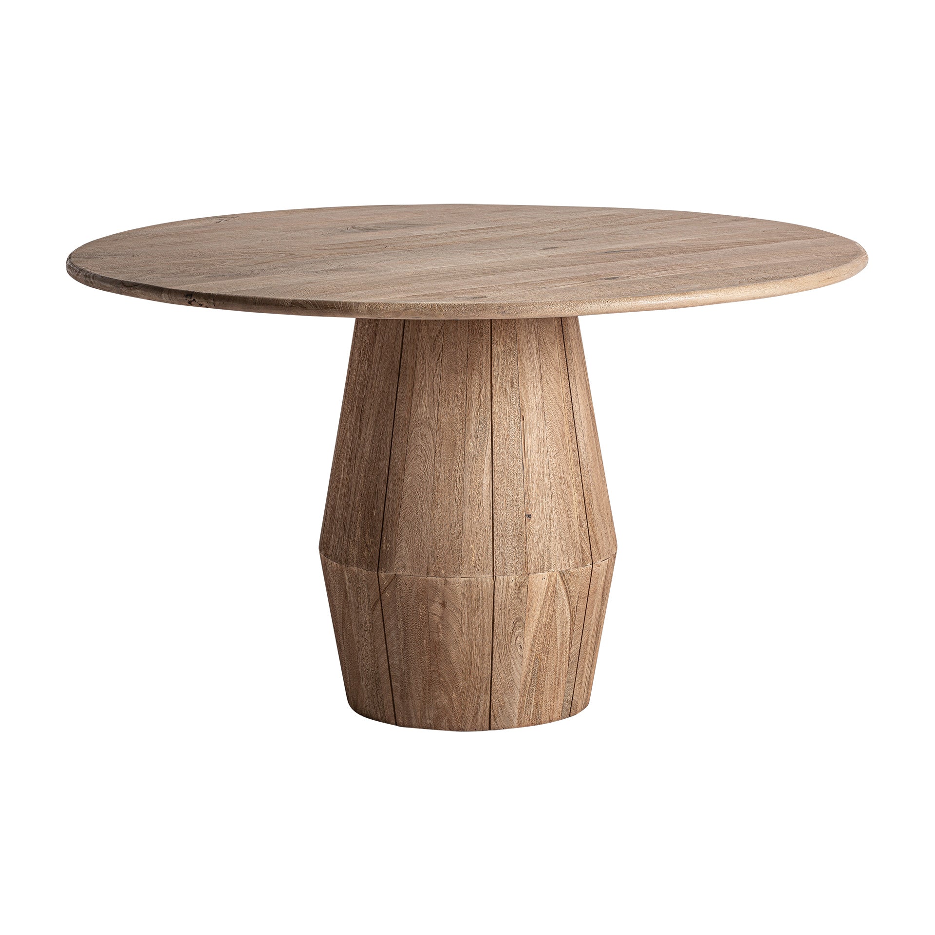 Jacquard Mango Wood Dining Table - Contemporary Light Brown