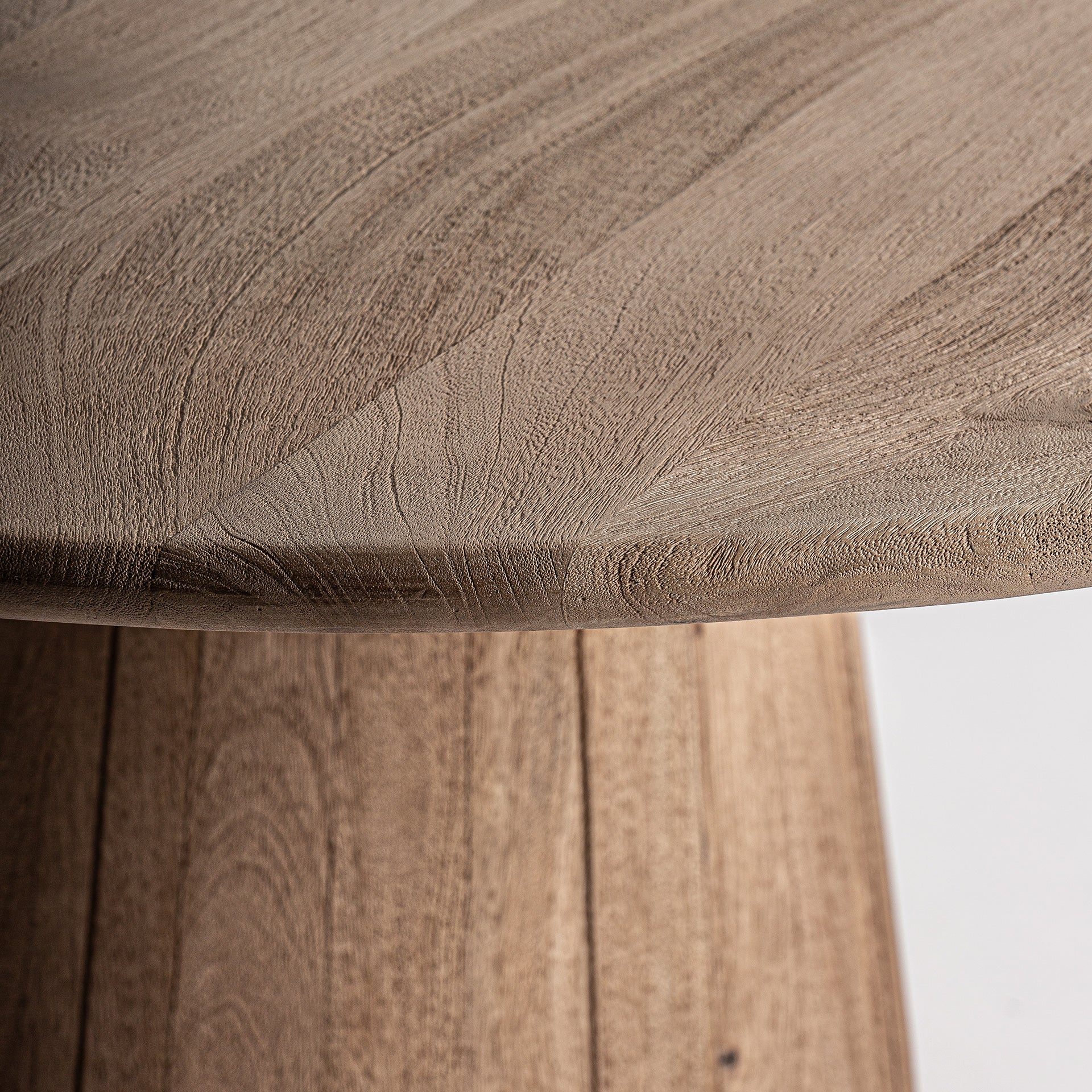 Jacquard Mango Wood Dining Table - Contemporary Light Brown