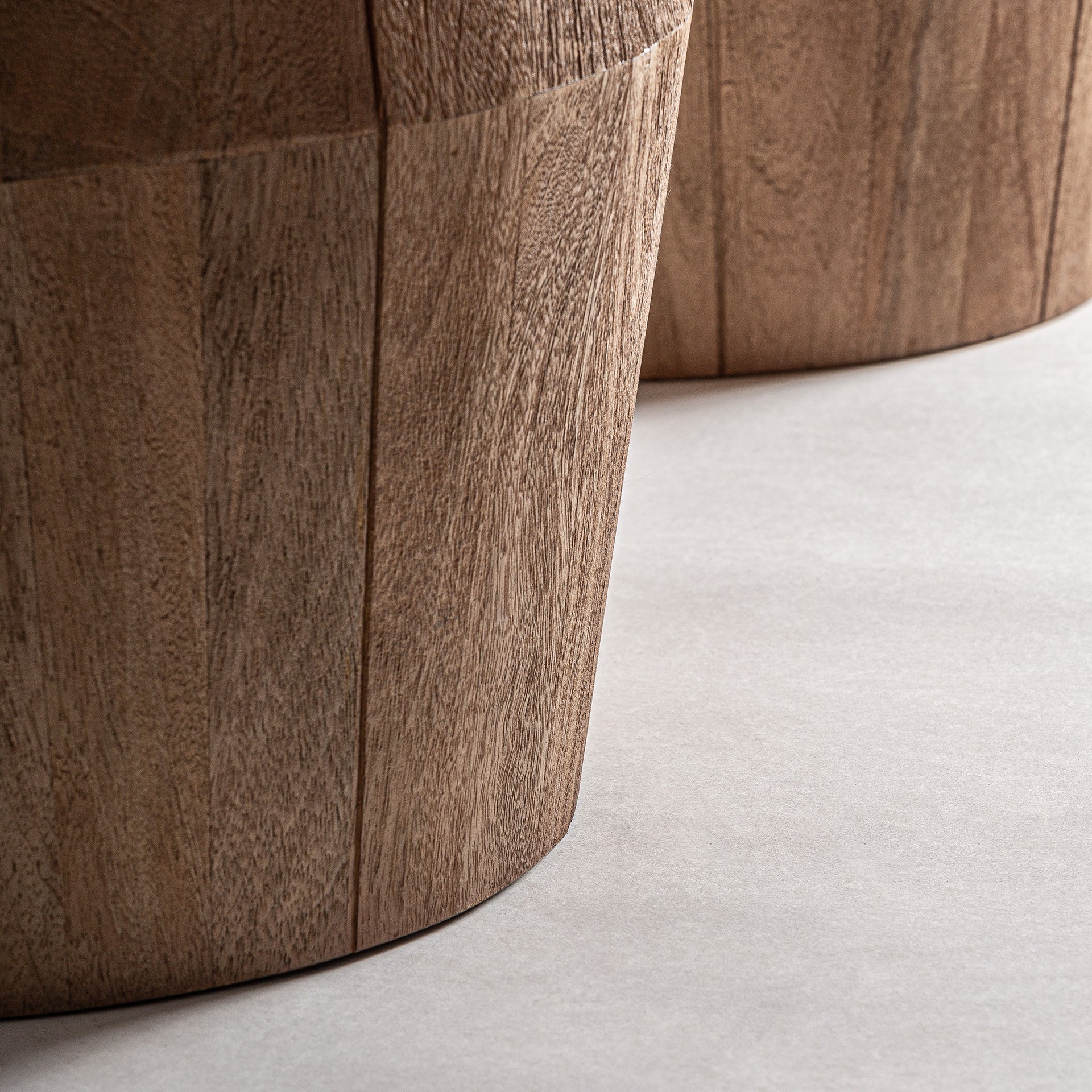 Jacquard Mango Wood Dining Table - Contemporary Light Brown