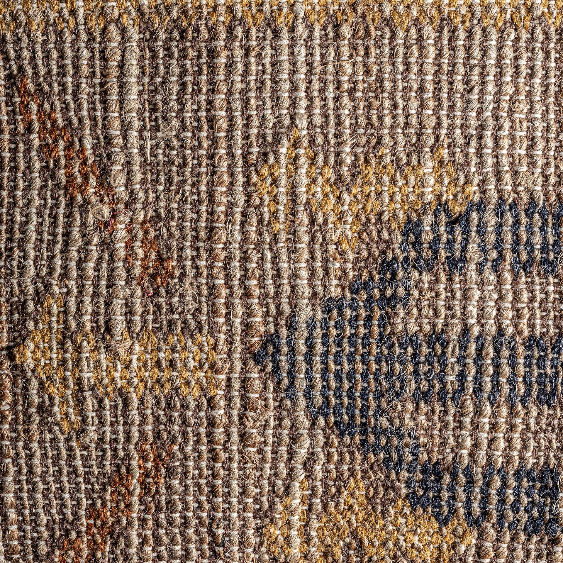 Jelkie Ethnic Cotton & Jute Cushion - Brown