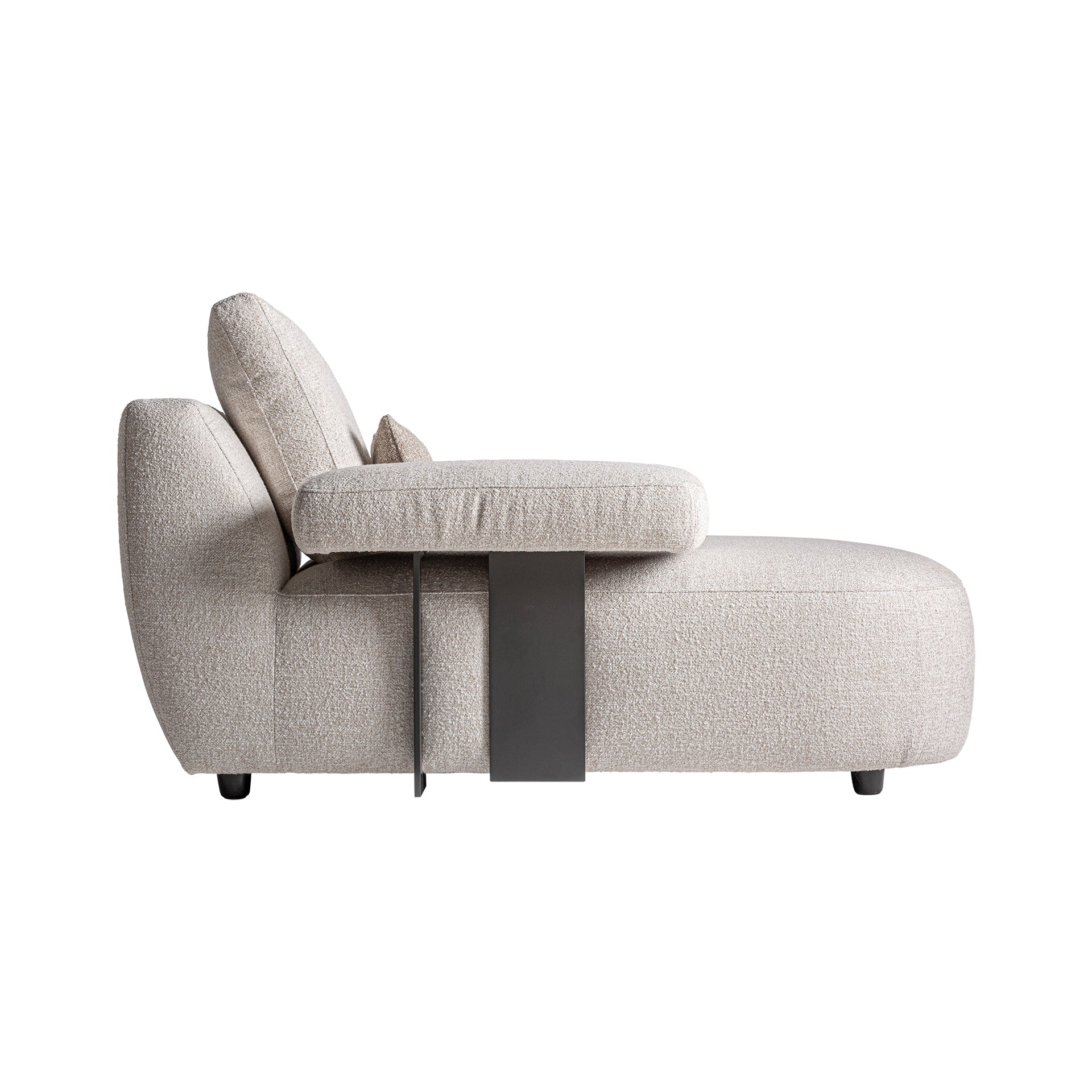 Wingles Corner Sofa Module - Contemporary Beige Larch Wood