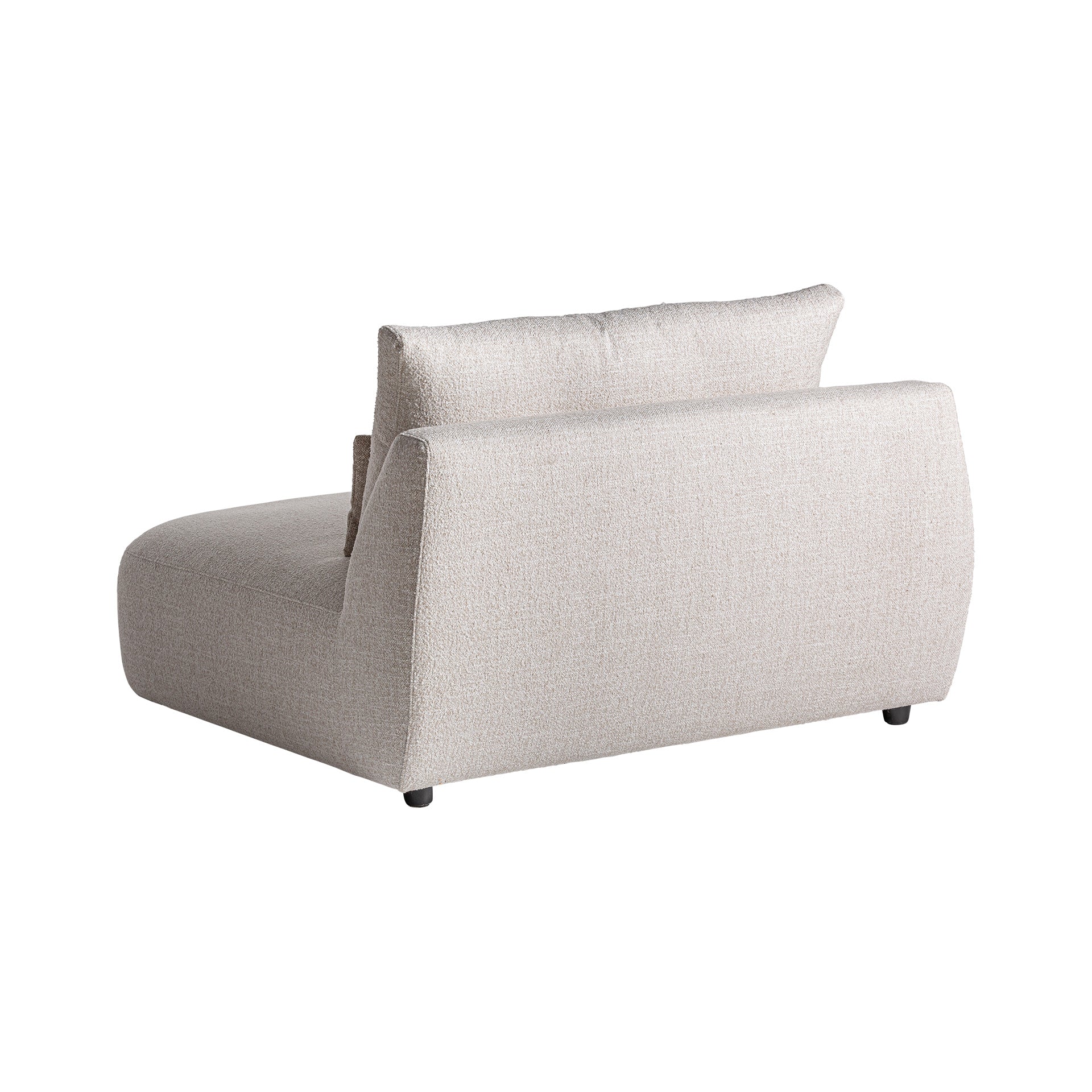 Wingles Corner Sofa Module - Contemporary Beige Larch Wood