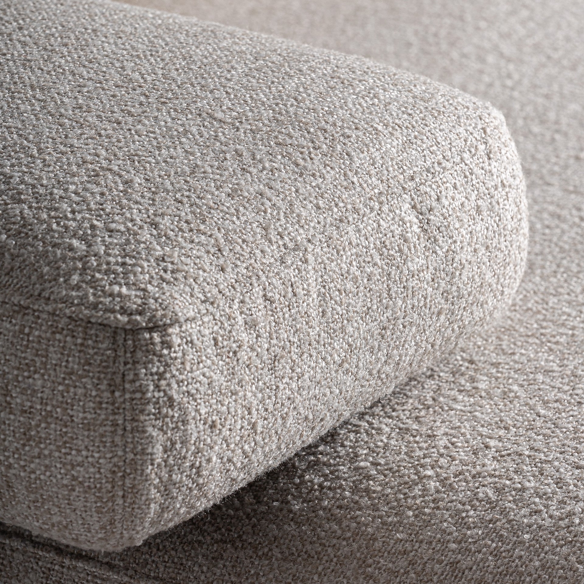 Wingles Corner Sofa Module - Contemporary Beige Larch Wood