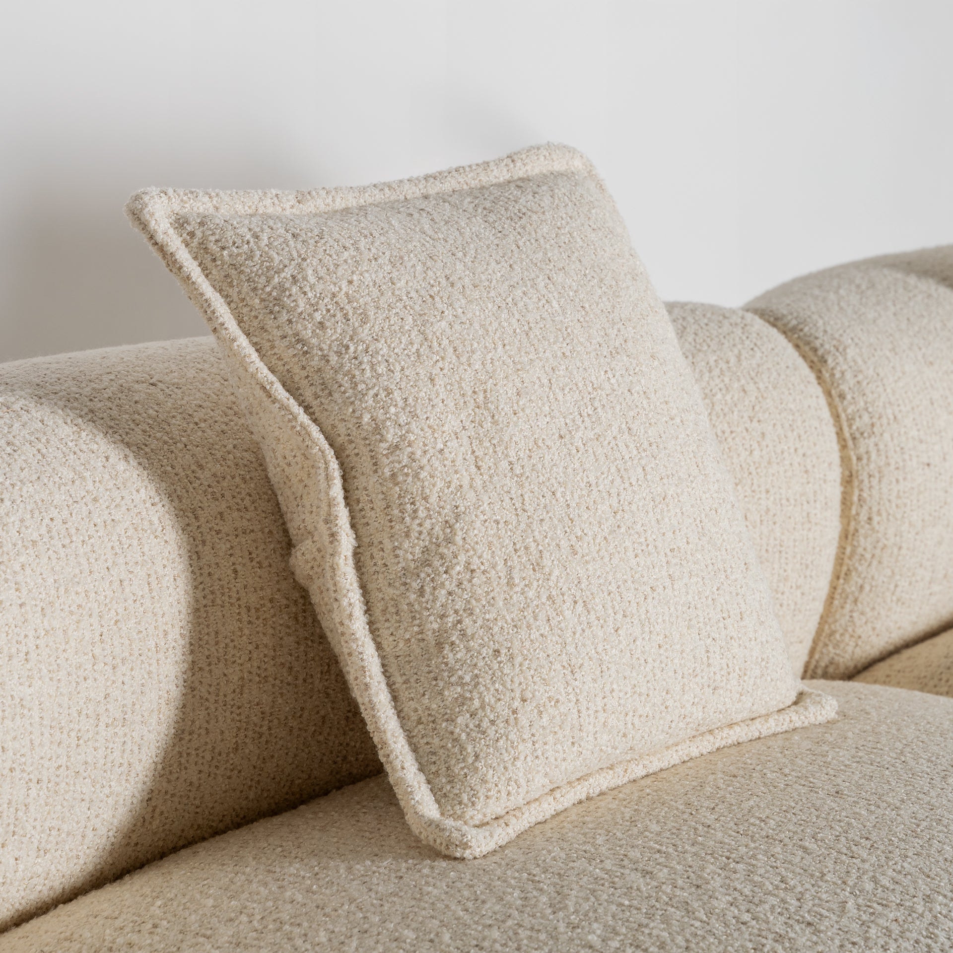 ZAKUPI Modular Sofa - Contemporary Beige Polyester Sectional