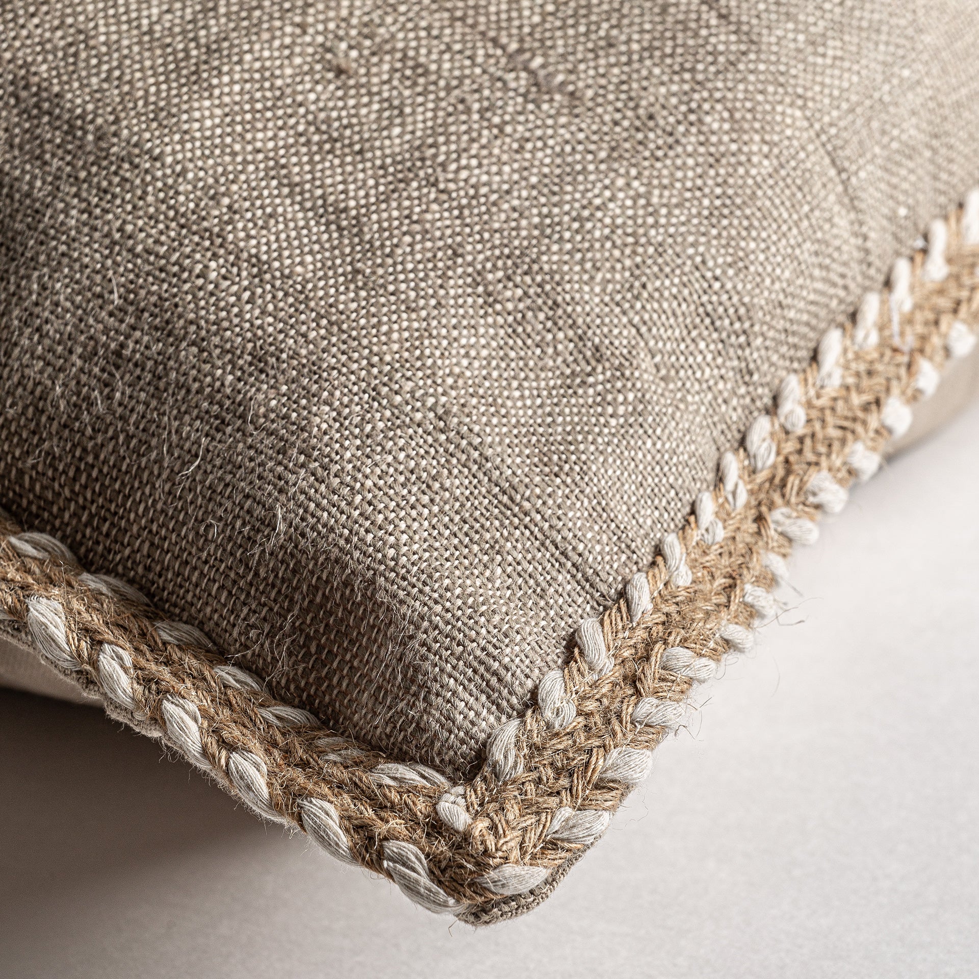 Ethan Linen Cushion – Sand