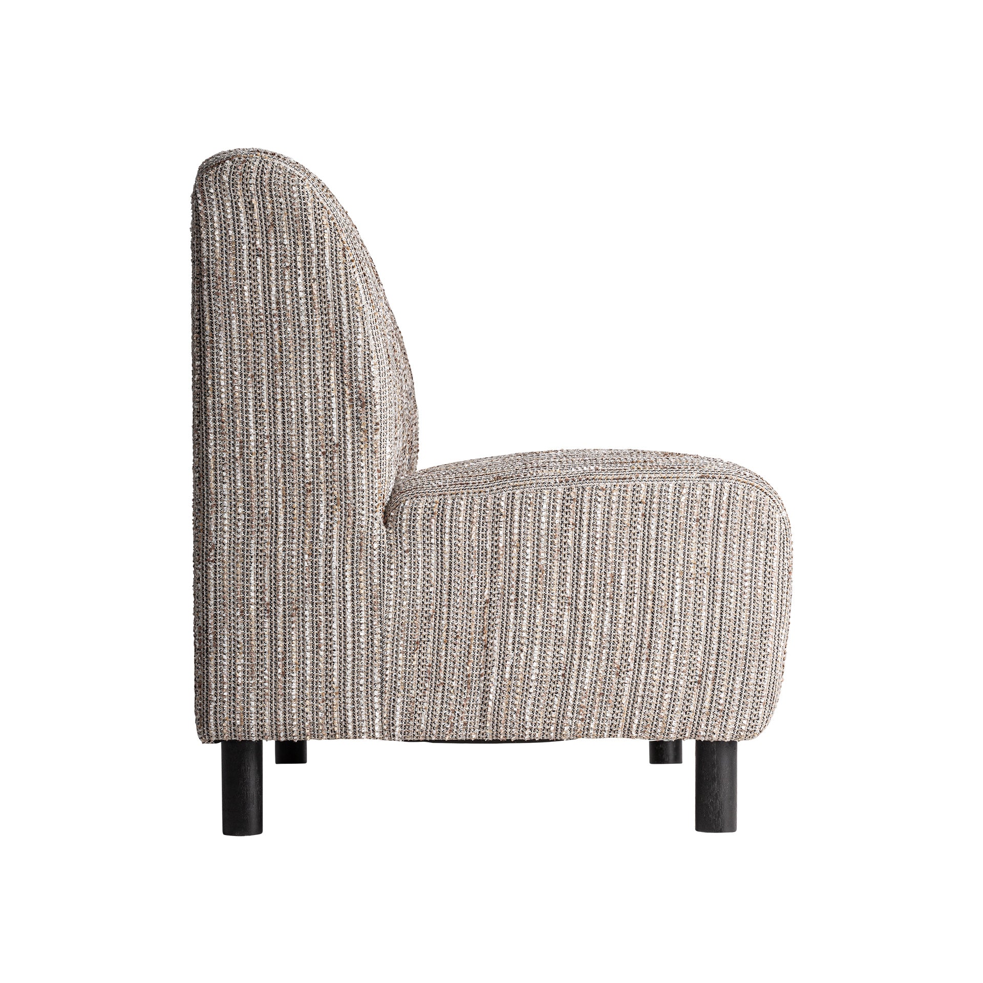 Berling Central Sofa Module – Contemporary Marbled Polyester Sectional