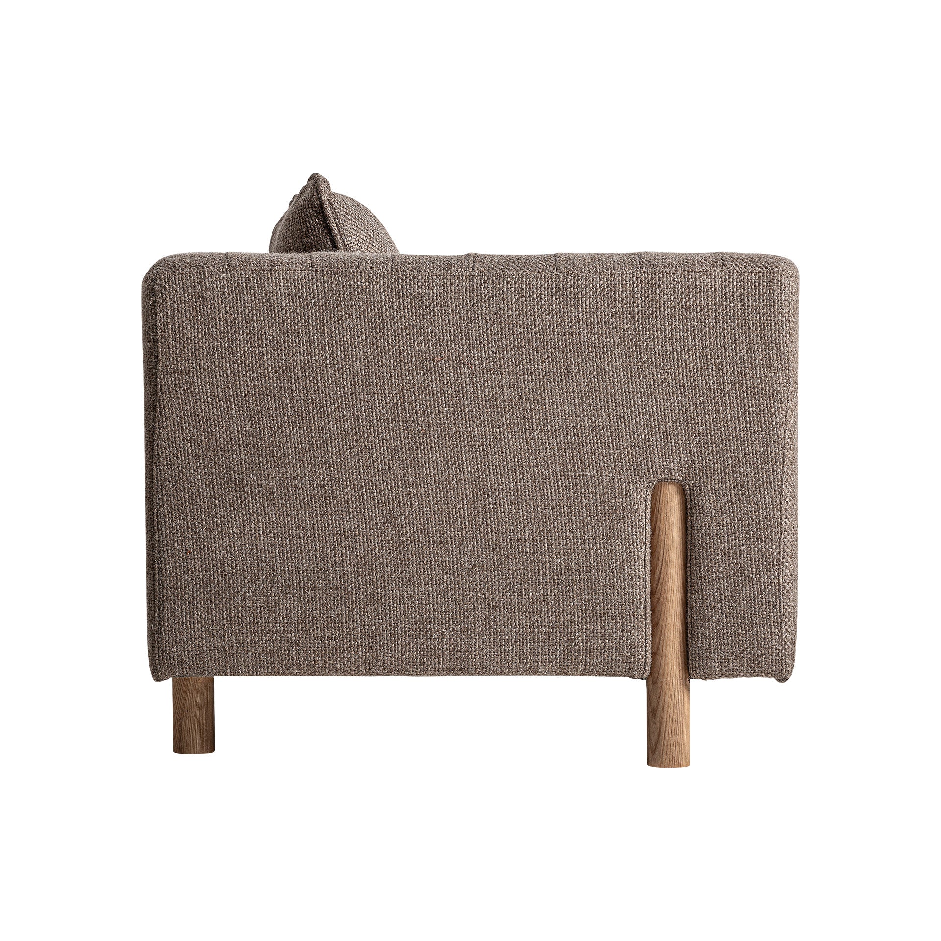Carlton Colonial Sofa - Beige Marbled Polyester with Pine Wood Frame