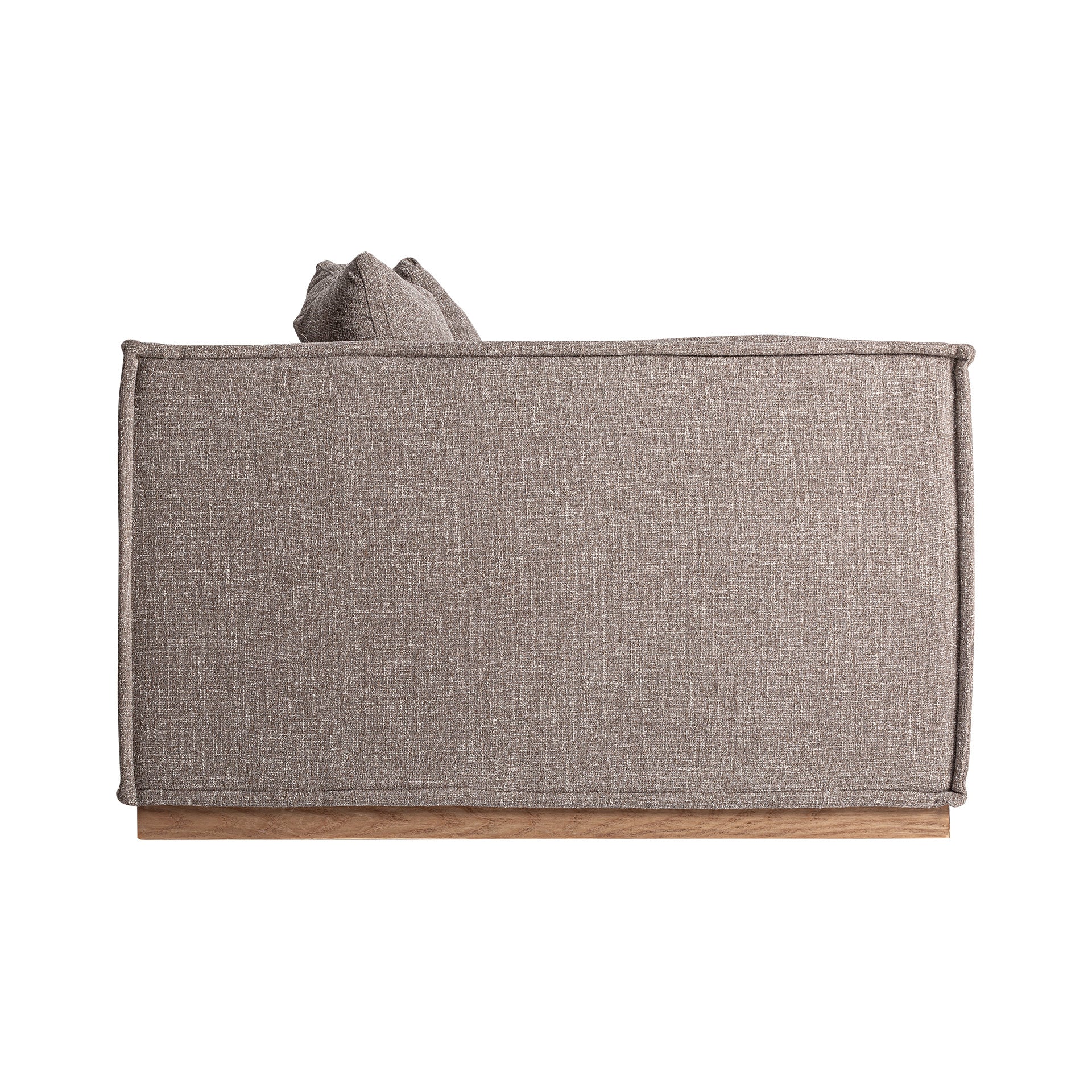 Aspach Contemporary Corner Sofa Module - Brown Marbled Polyester
