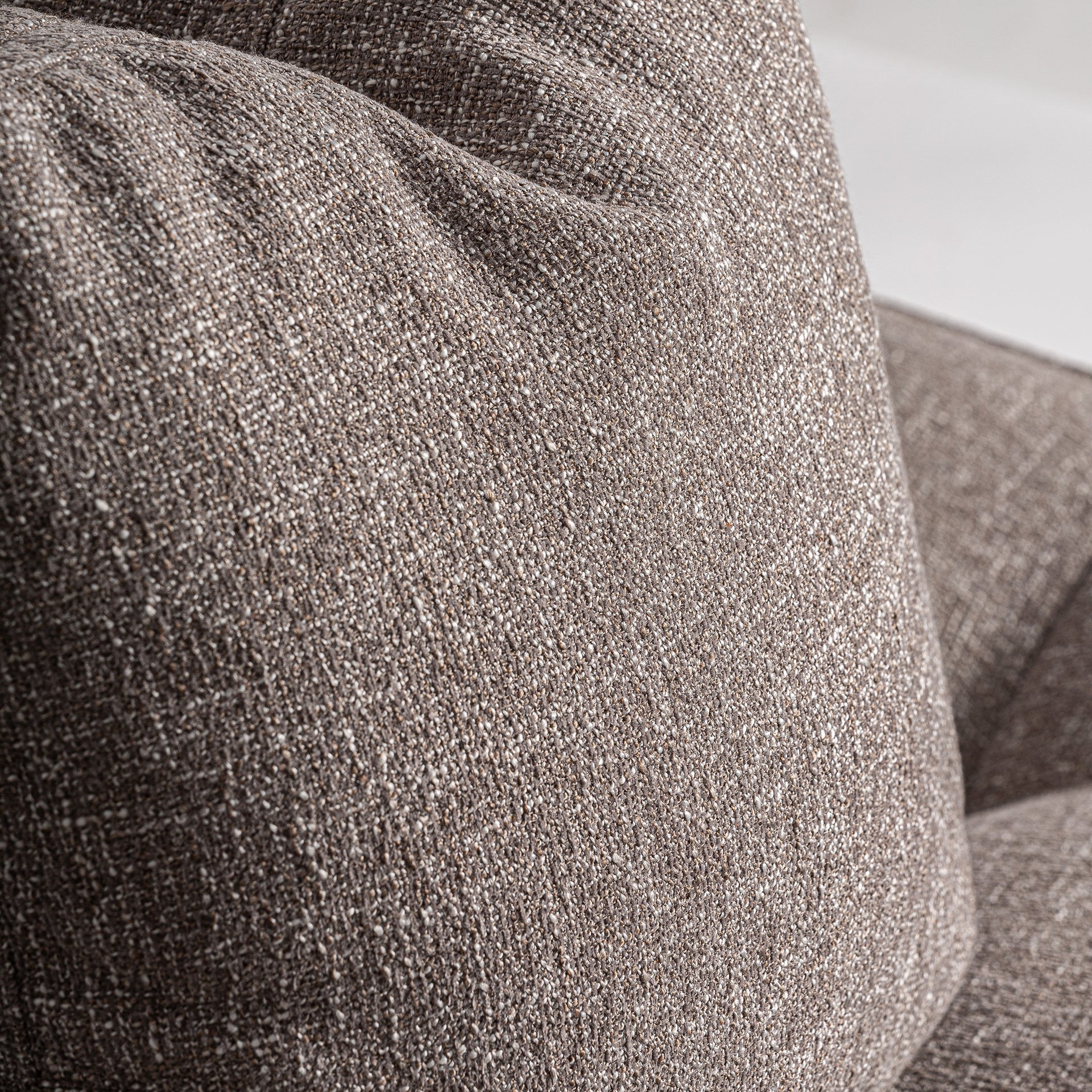 Aspach Central Sofa Module - Contemporary Brown Polyester & Pine