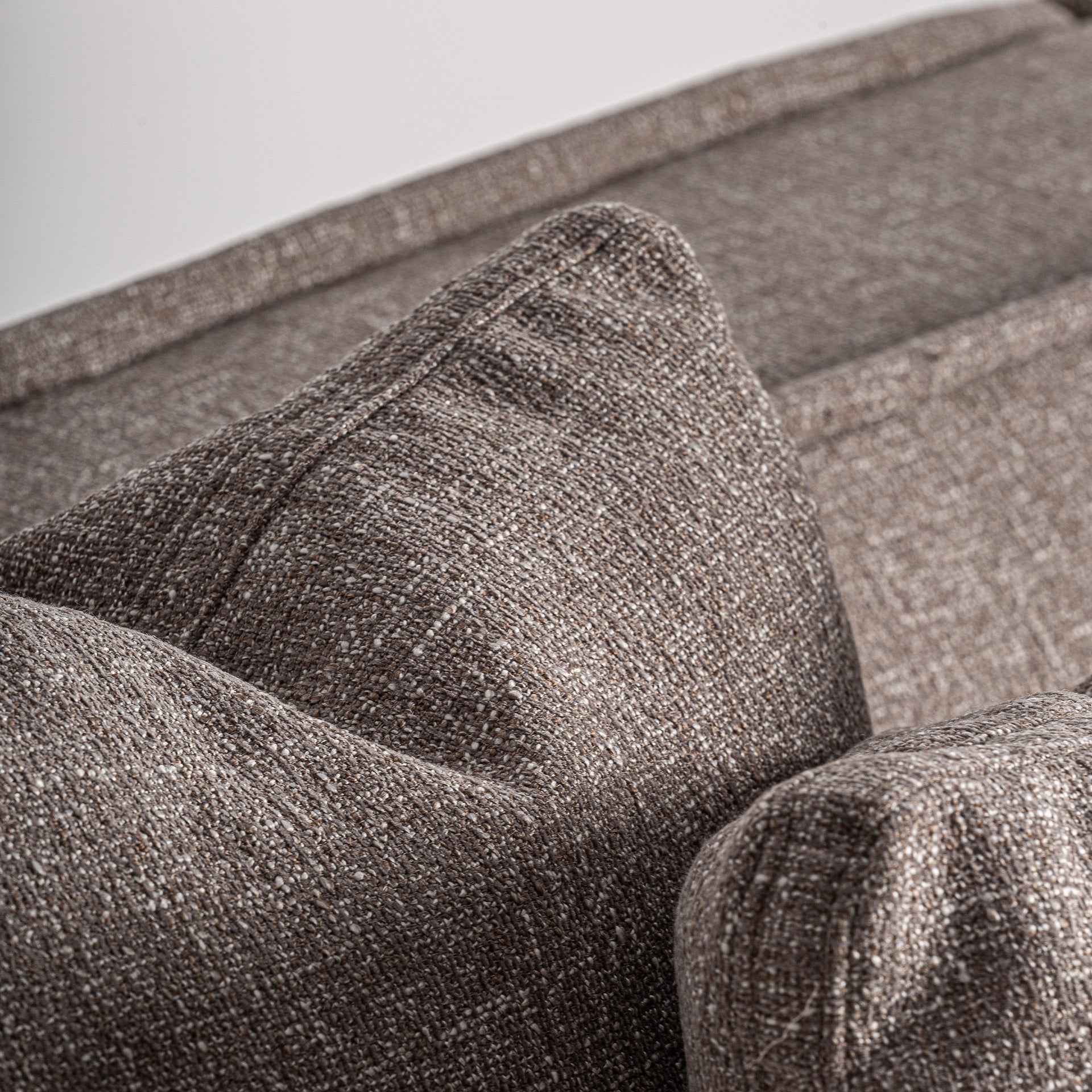 Aspach Central Sofa Module - Contemporary Brown Polyester & Pine