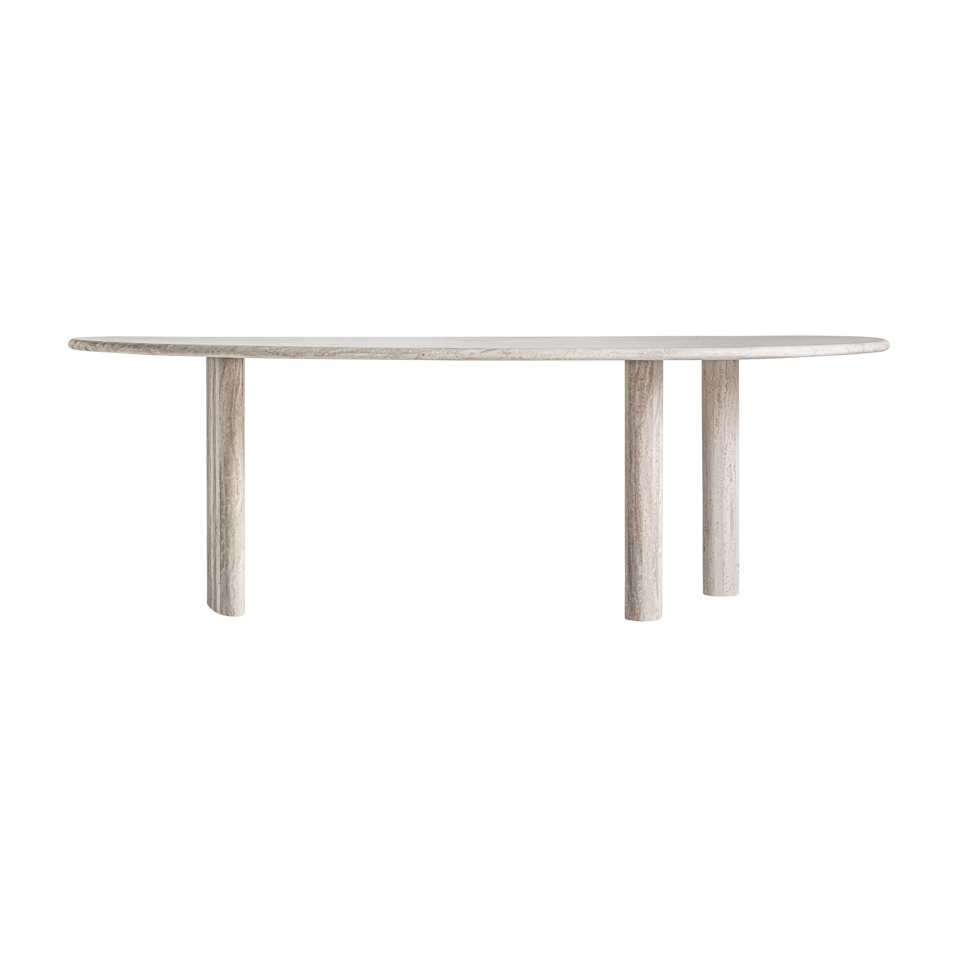 Thiennes Art Deco Travertine Dining Table